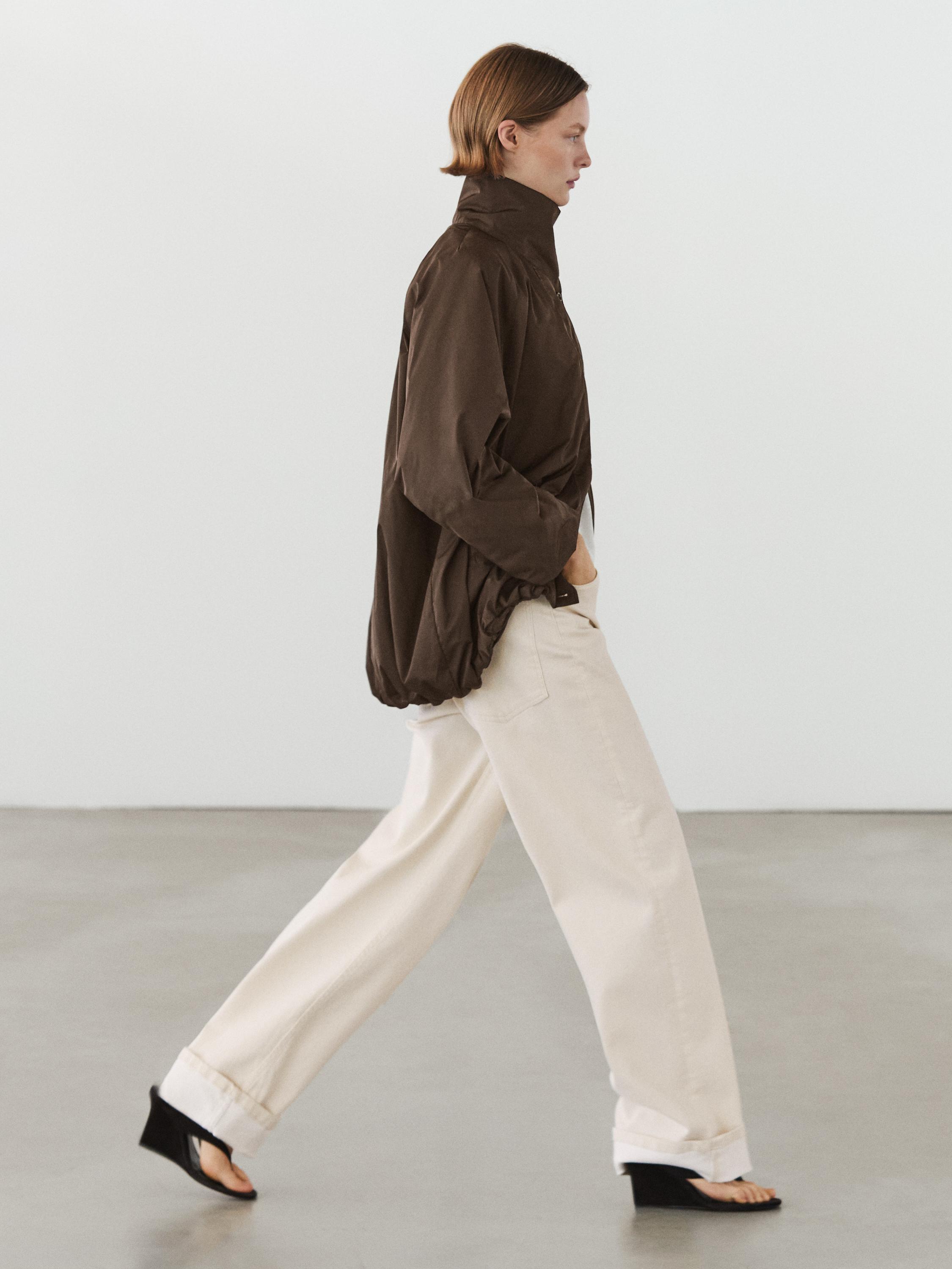 Puffer jacket with pocket details