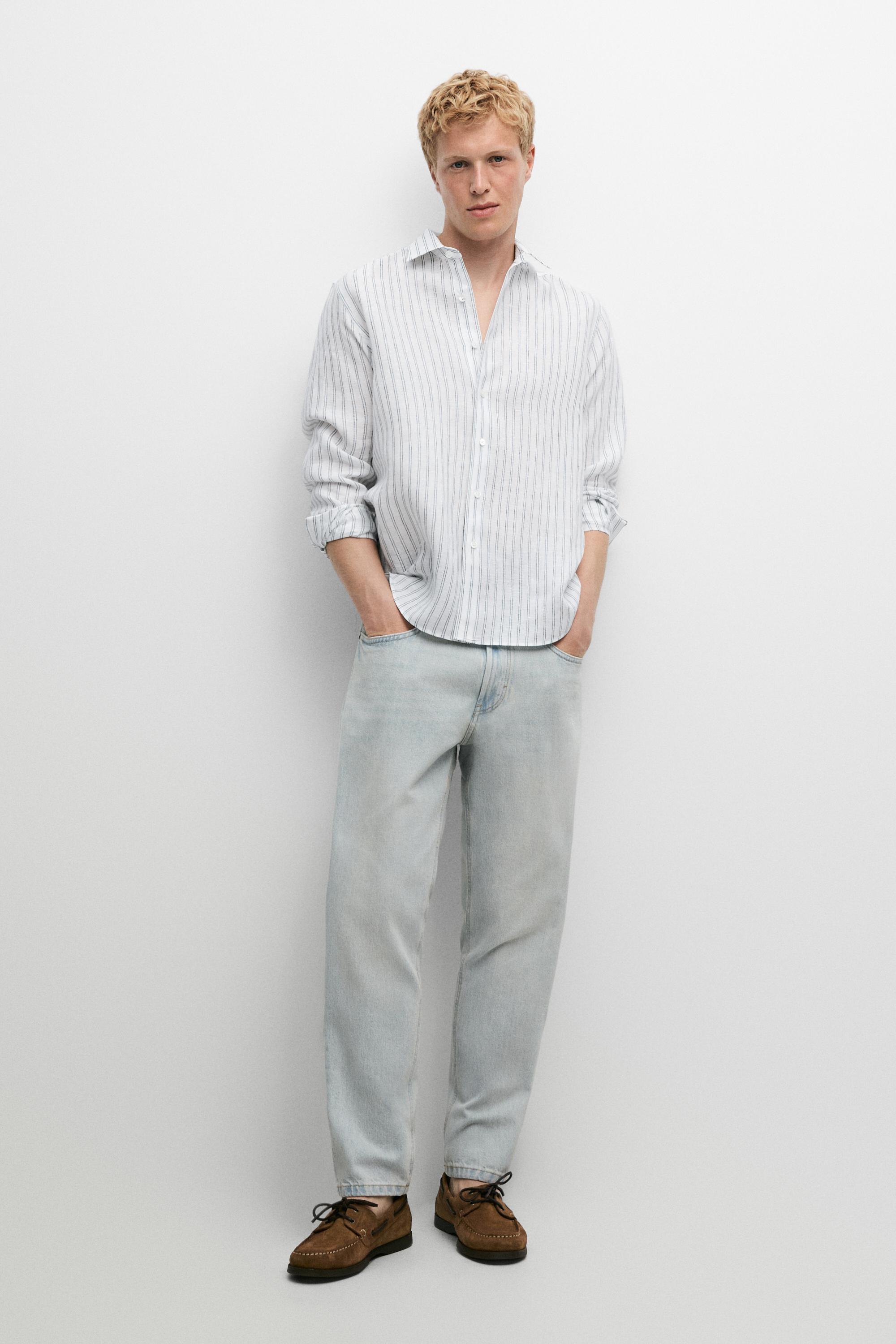 100% linen regular fit shirt