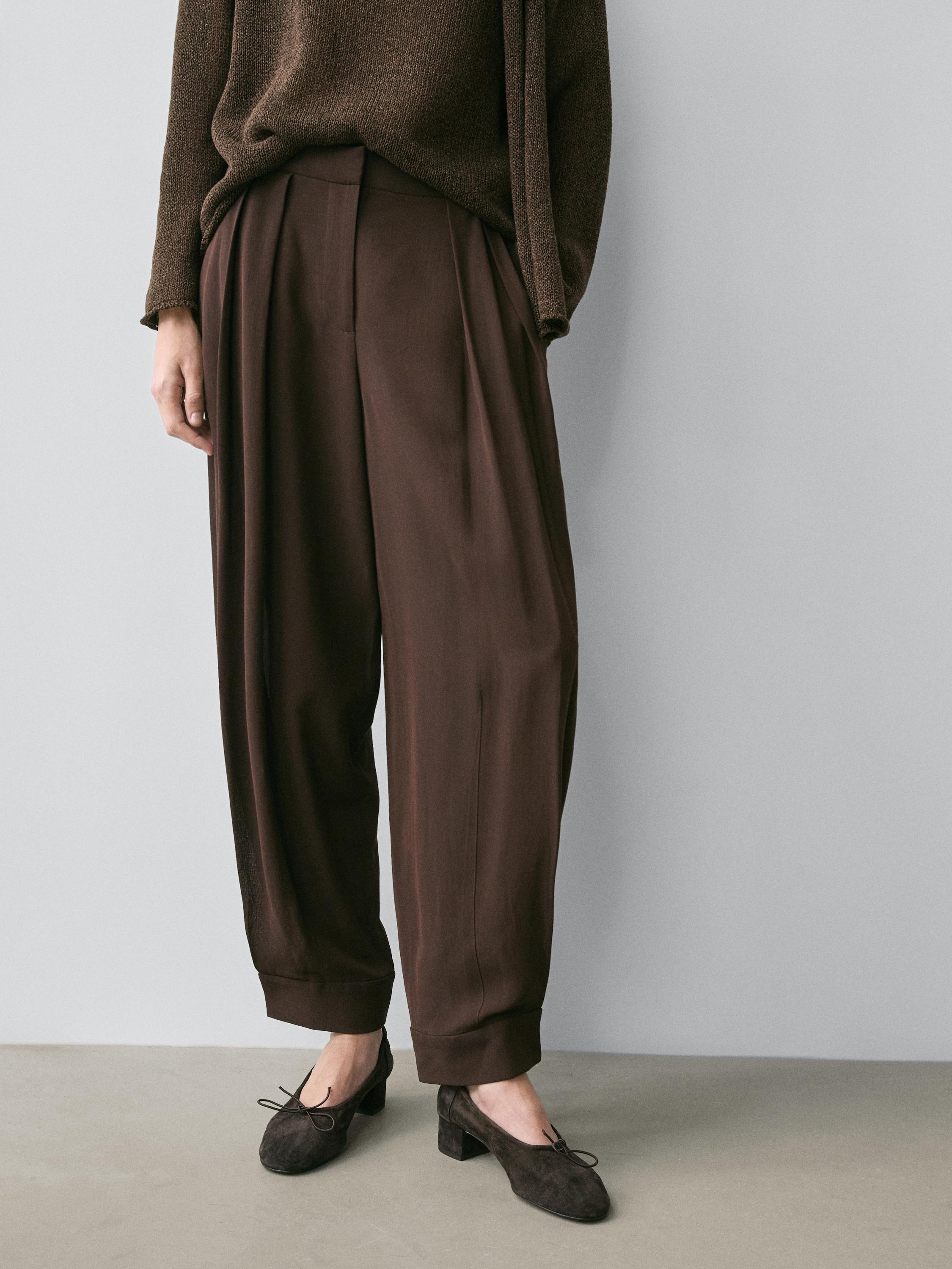 Darted sarouel trousers