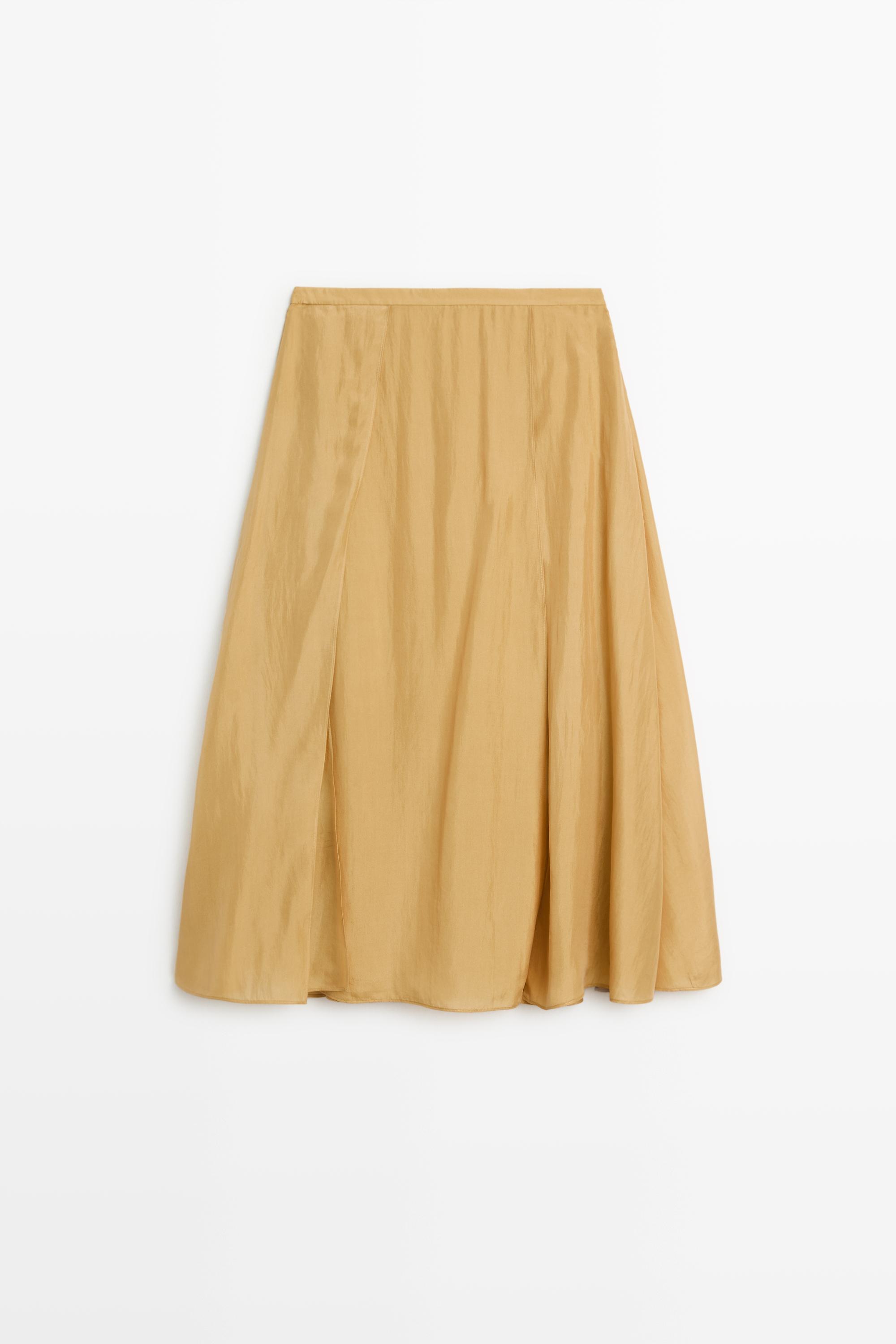 100% silk flowing midi skirt co-ord