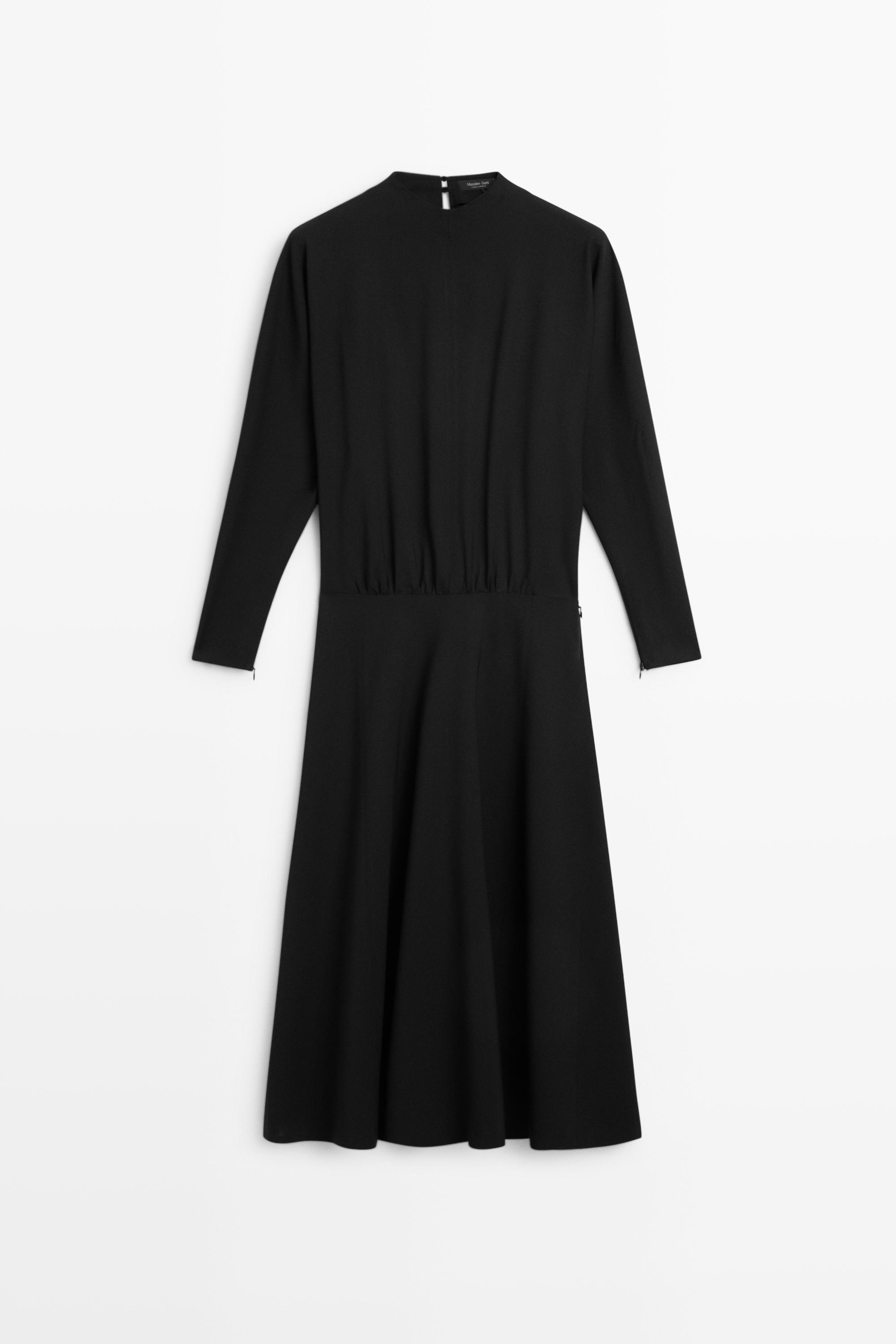 Long sleeve midi dress