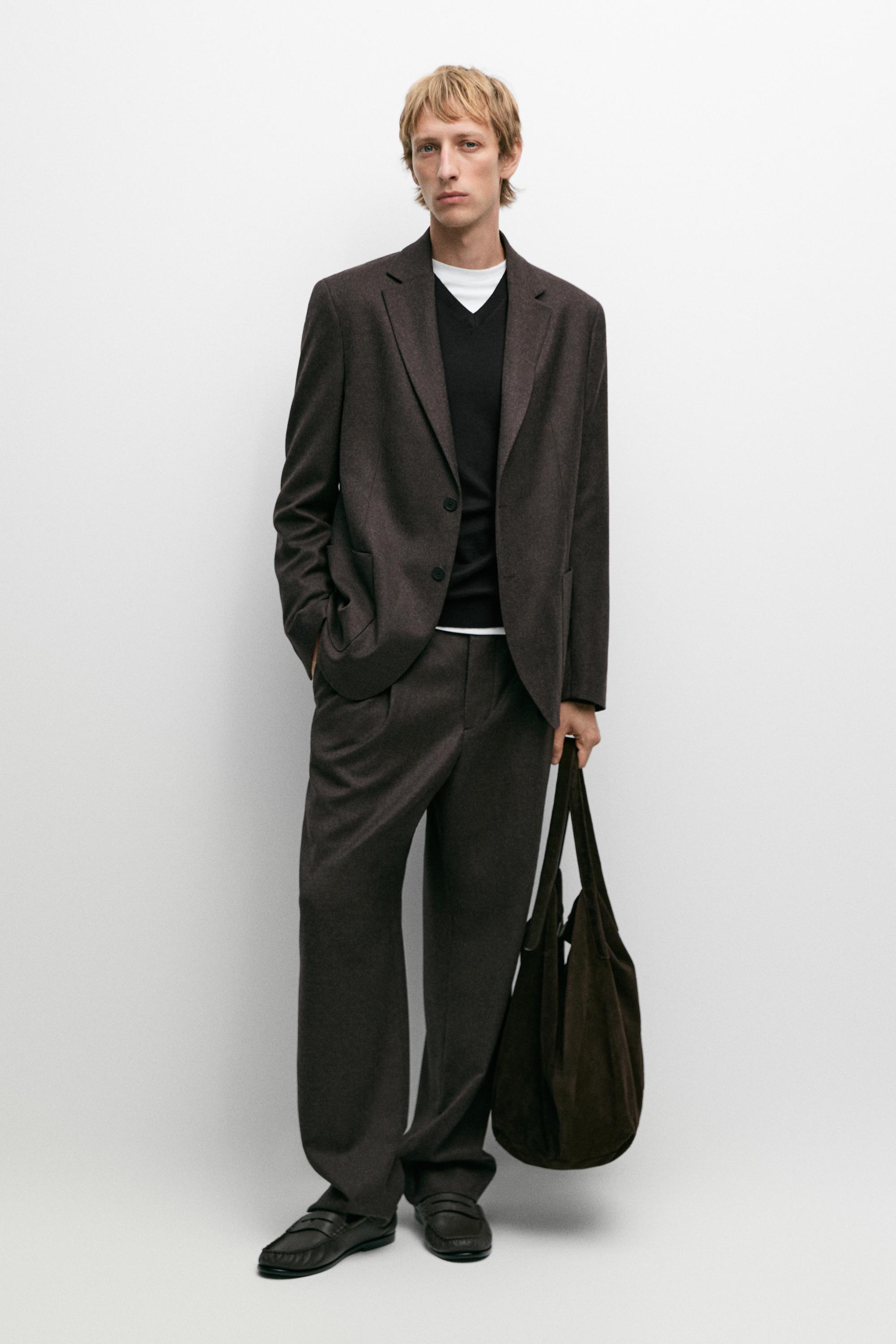 100% wool suit blazer
