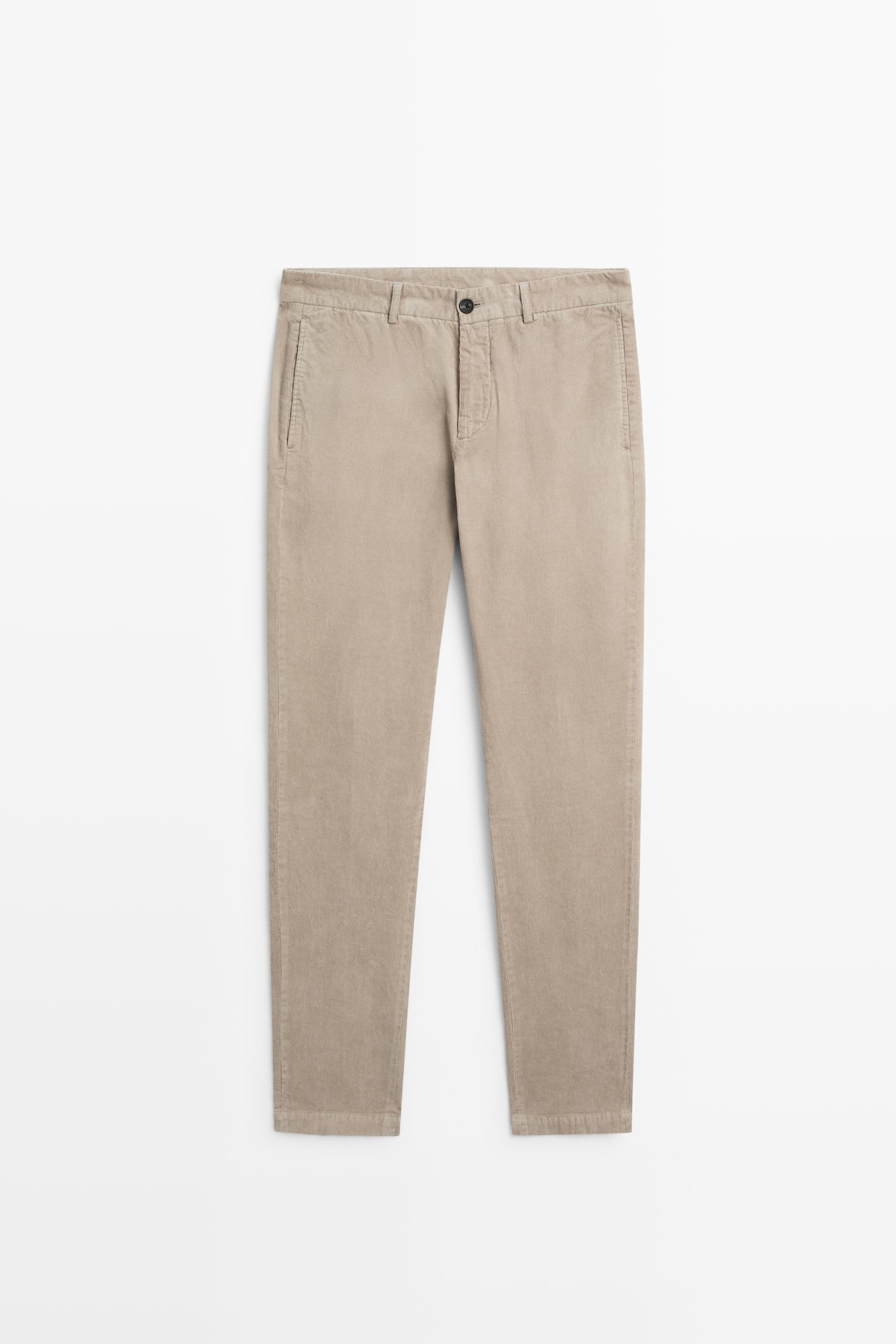 Slim fit corduroy pants