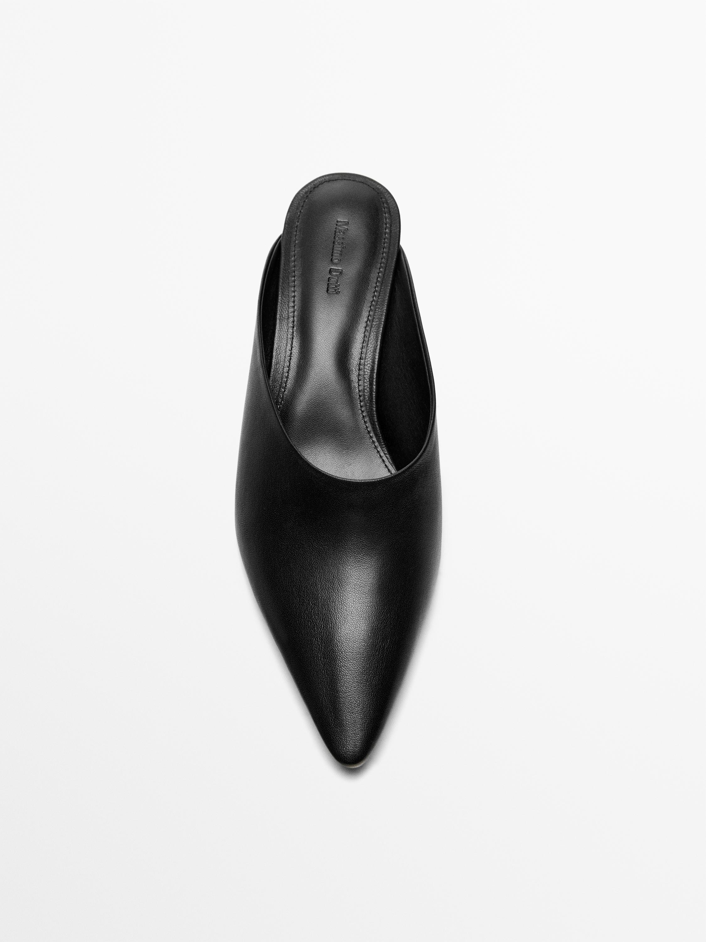 Wedge heel mules