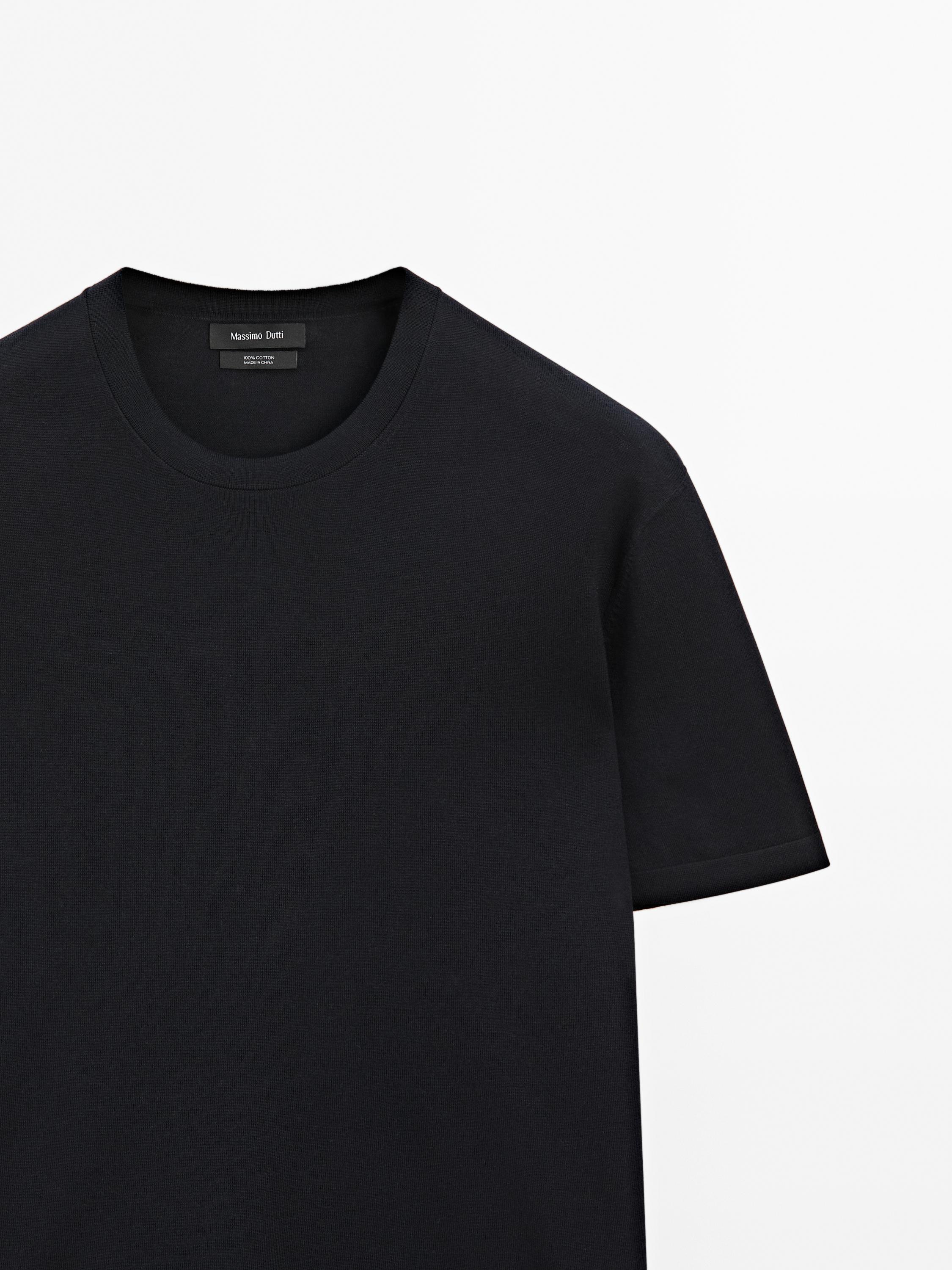 100% cotton short sleeve knit sweater