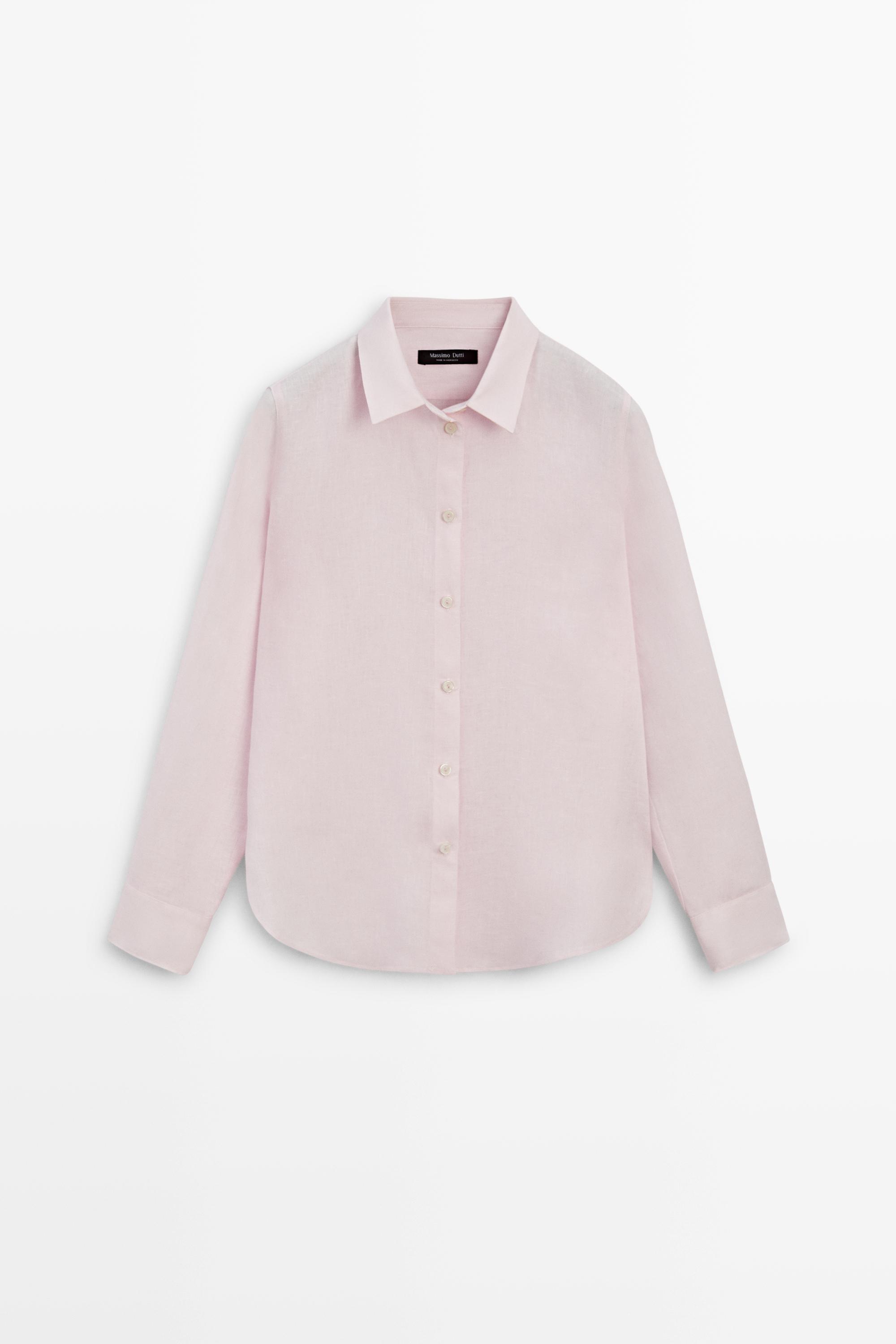 Flowing 100% linen shirt