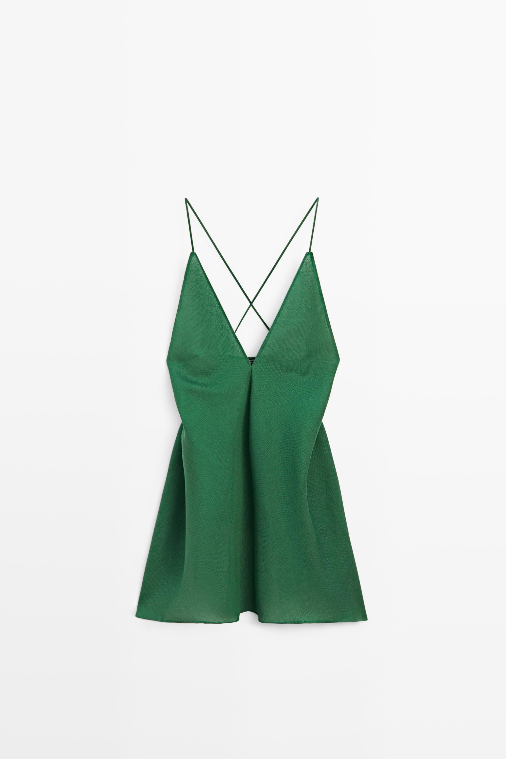 Asymmetric spaghetti strap top