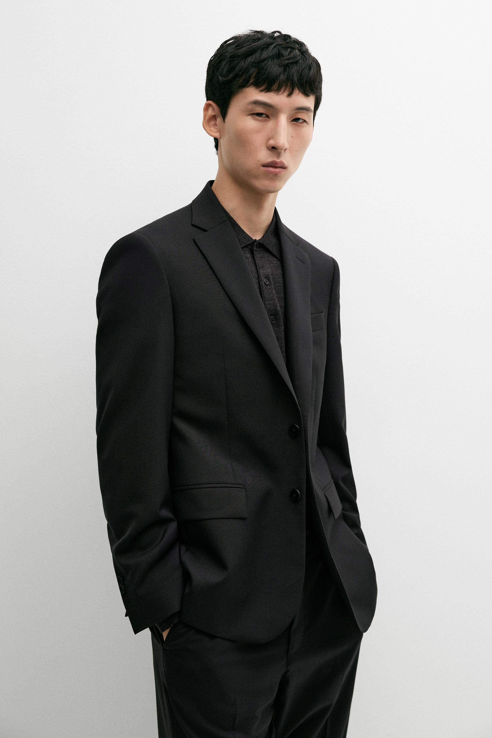 100% cool wool suit blazer