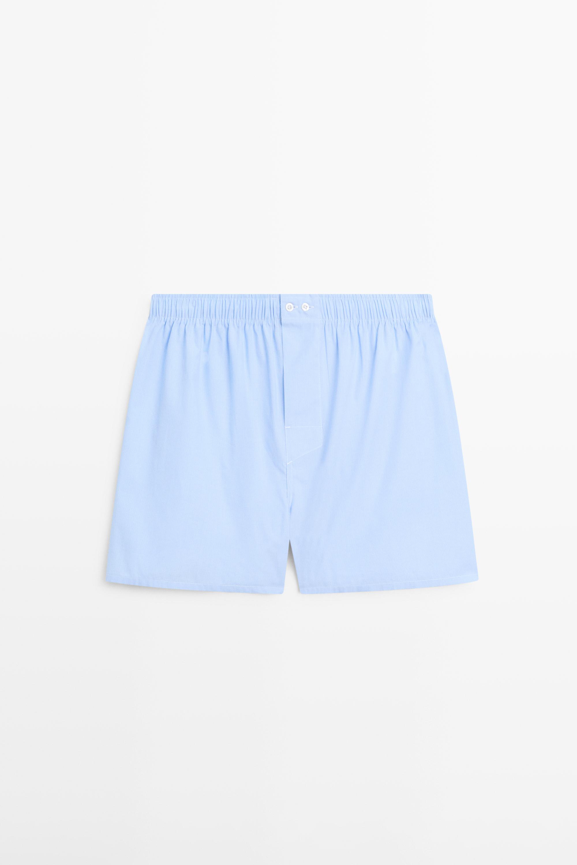 100% cotton striped boxers