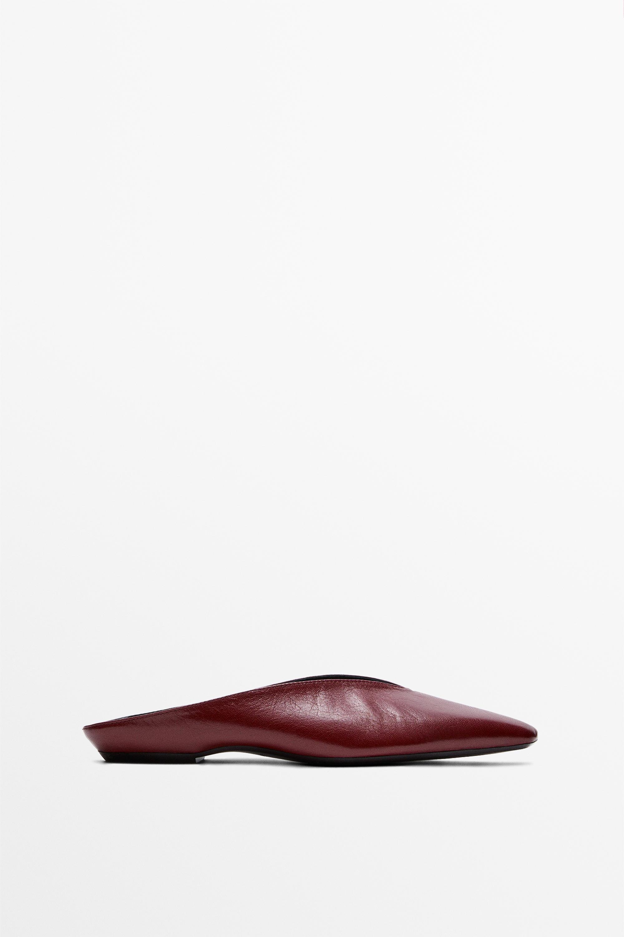 Soft leather mules