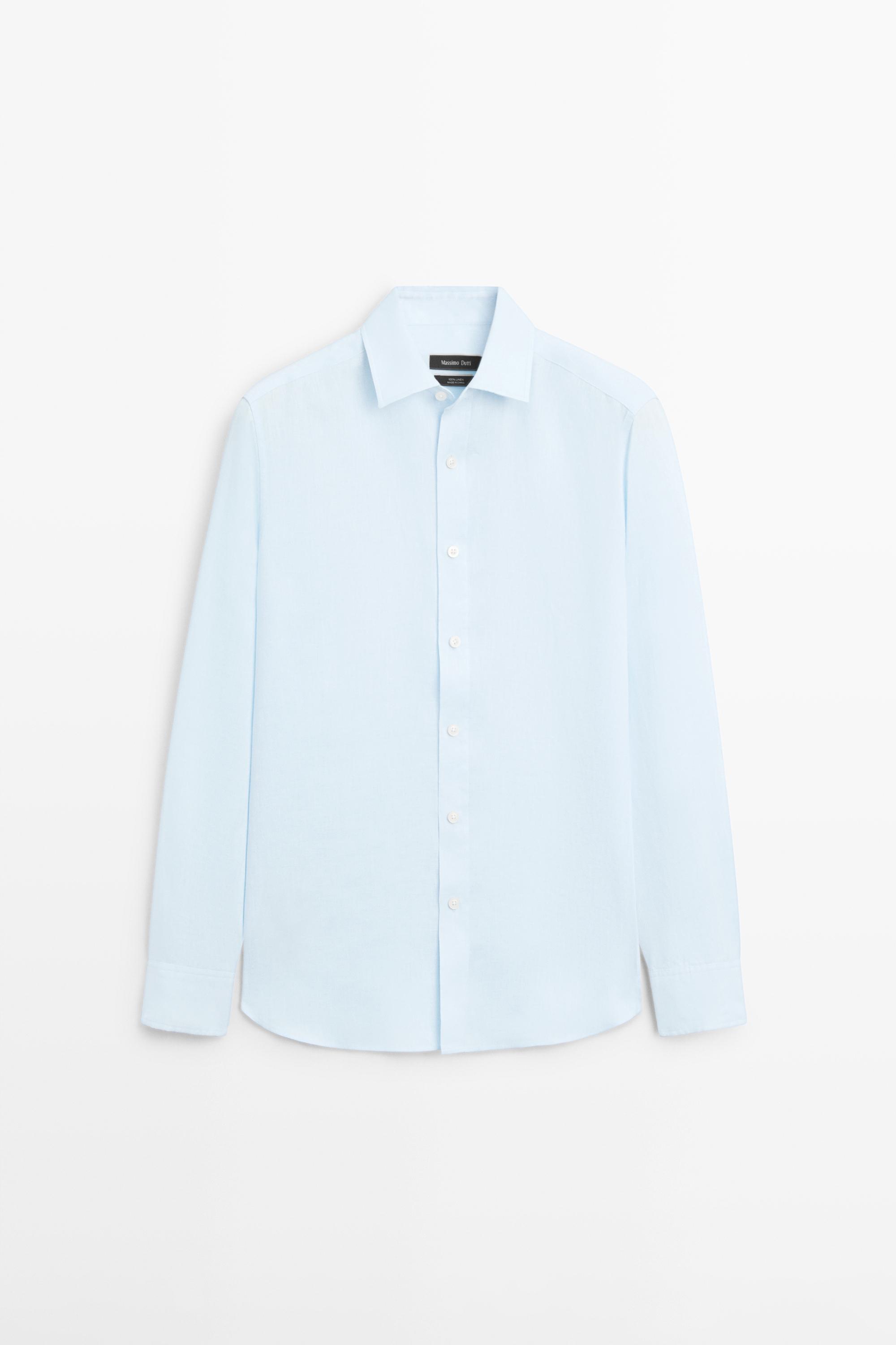 100% linen regular fit shirt
