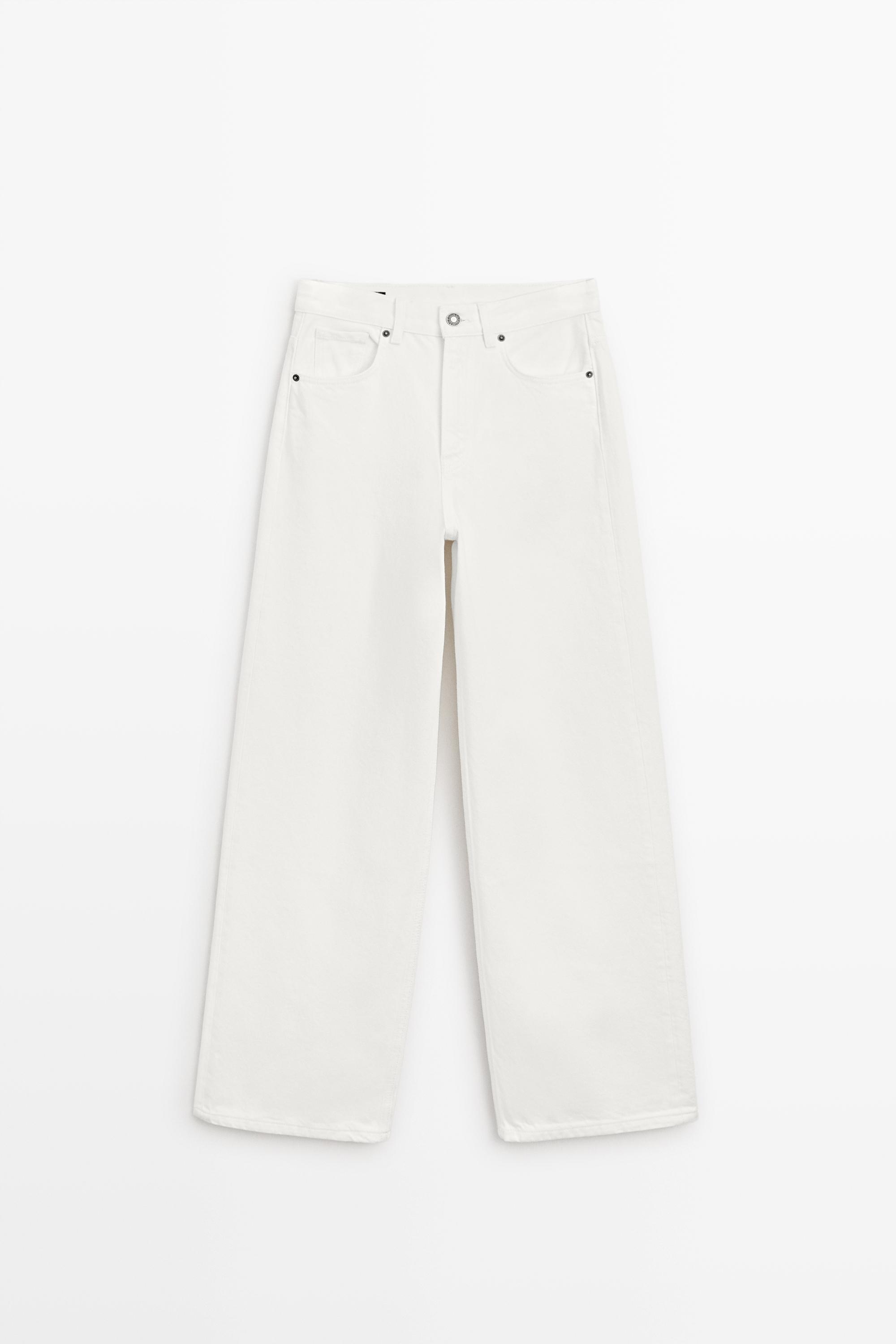 High-waist wide-leg jeans