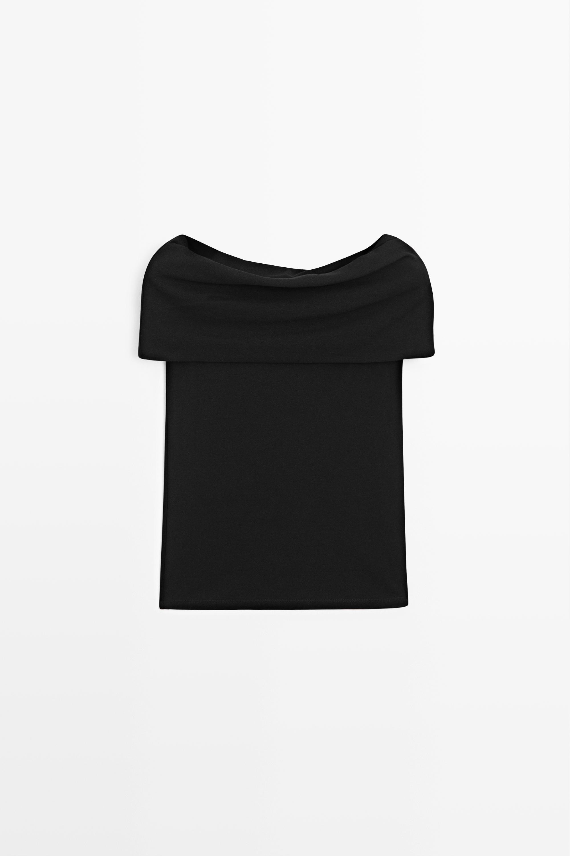 Cotton off-the-shoulder top