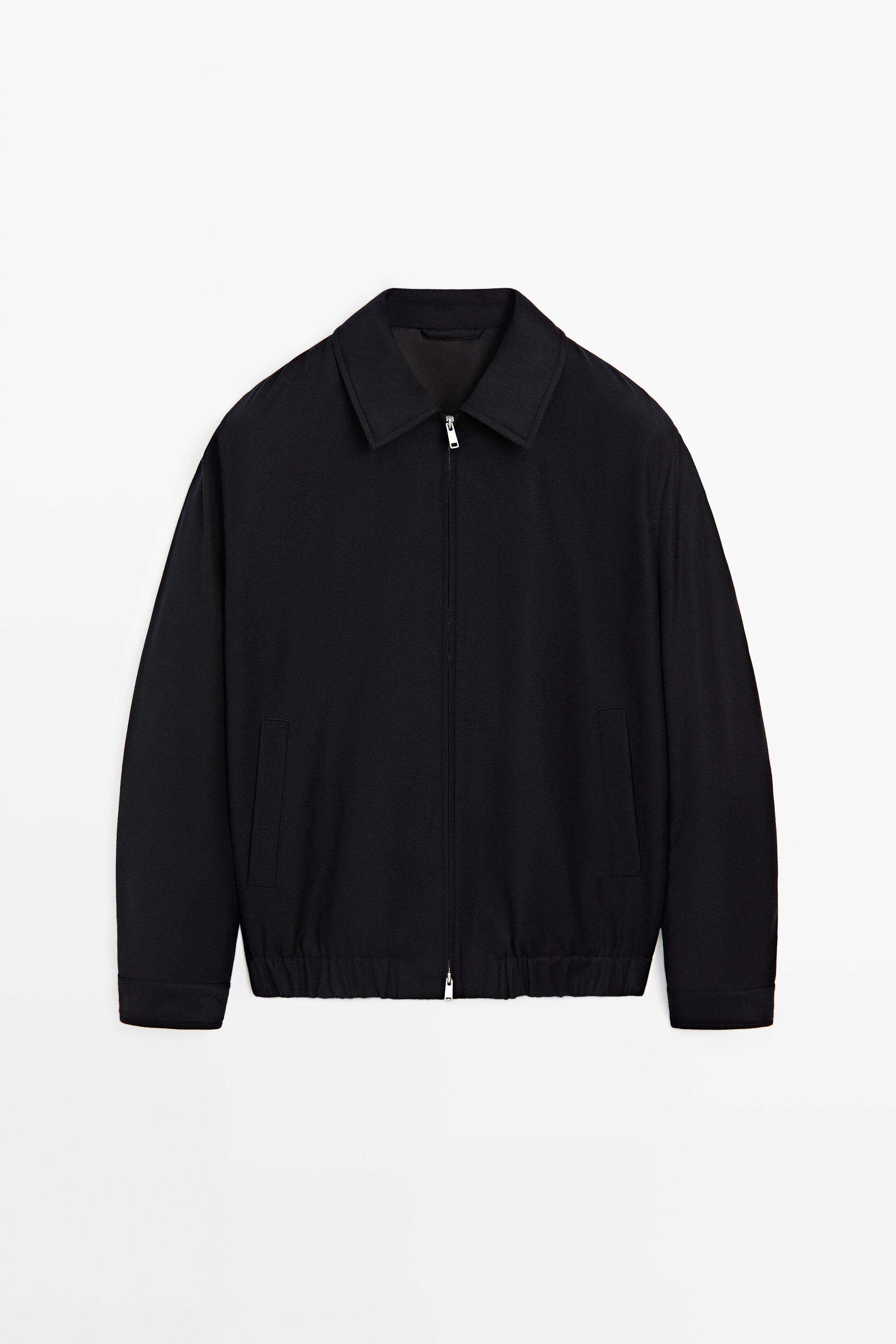 100% wool bomber jacket