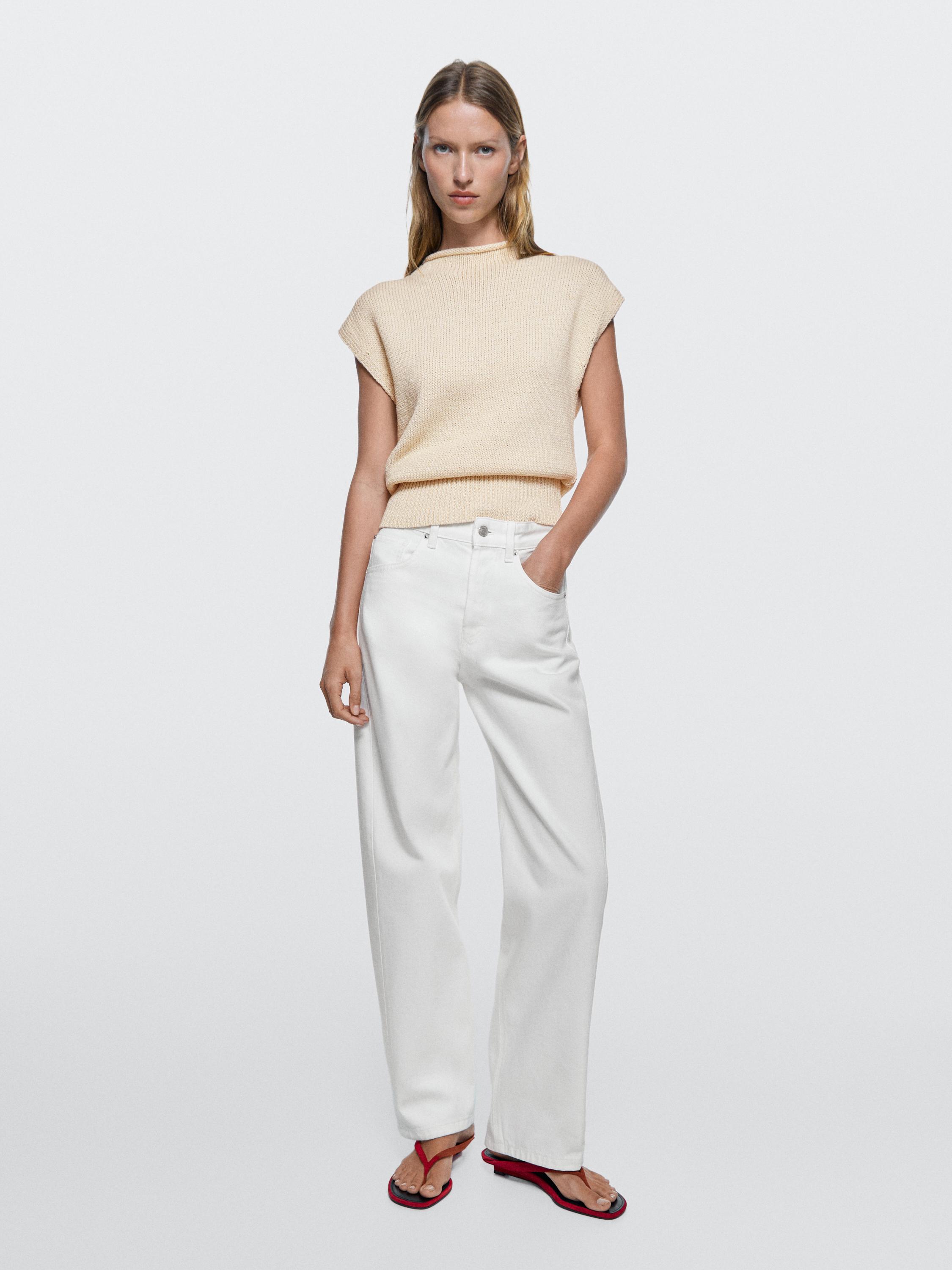 Mid-rise balloon fit jeans