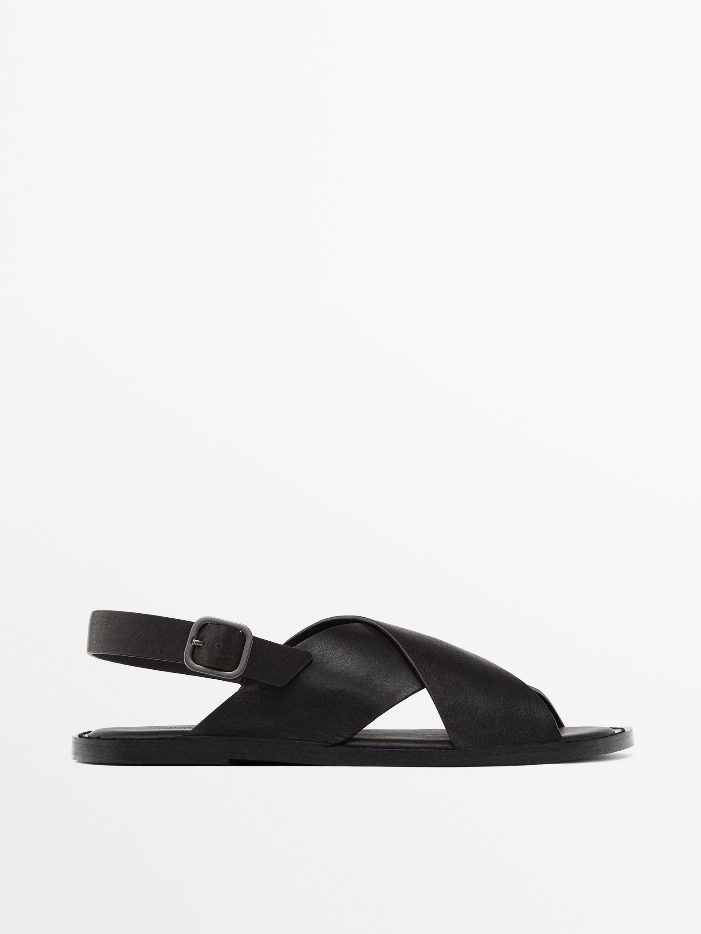 Leather crossover sandals - Limited Edition
