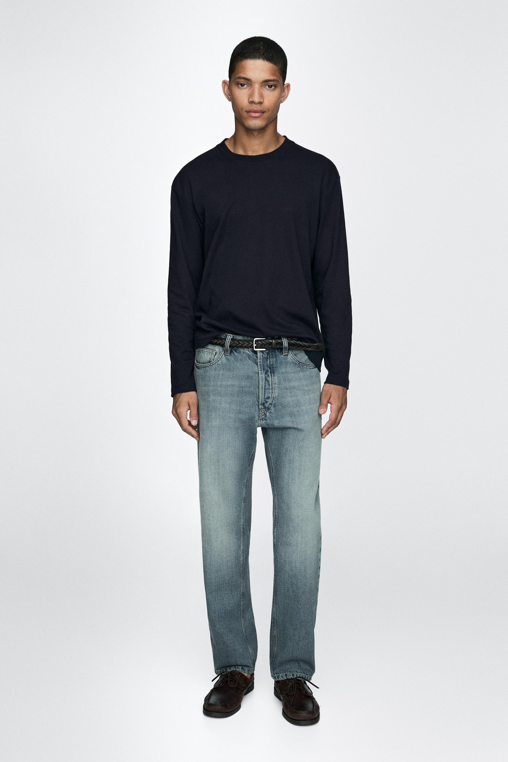 Straight-leg jeans