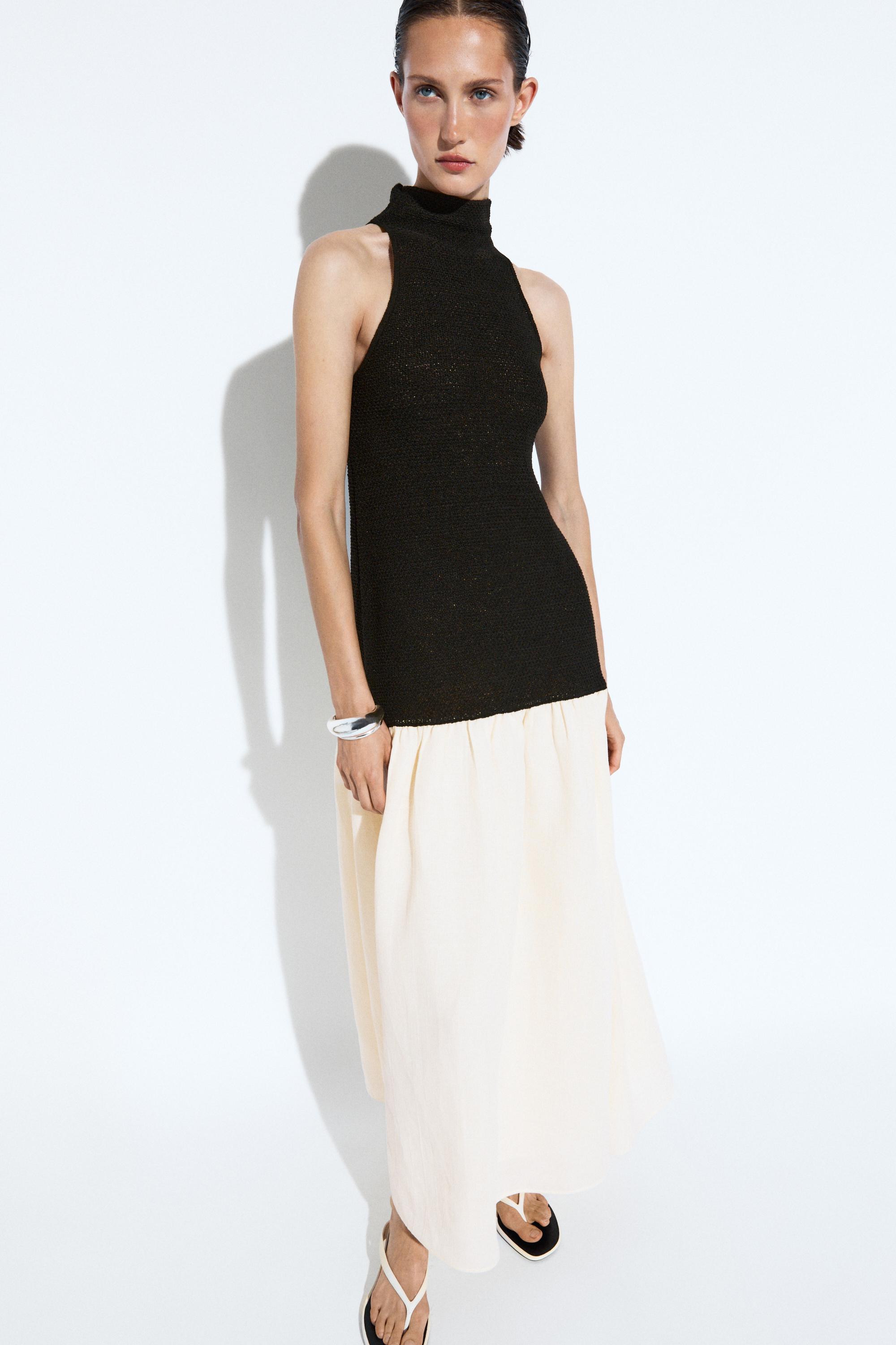 Combined midi dress