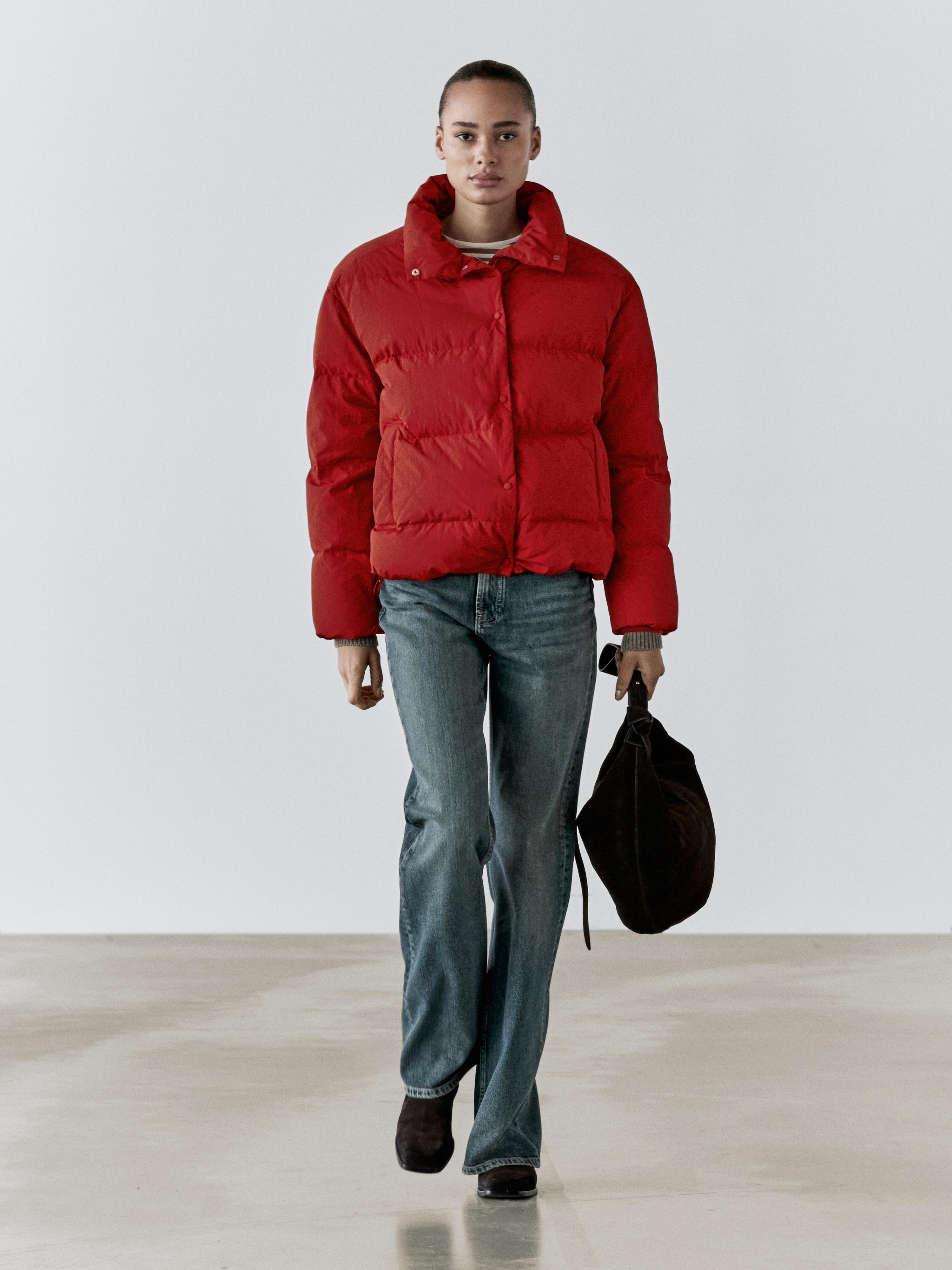 Oversize down feather jacket
