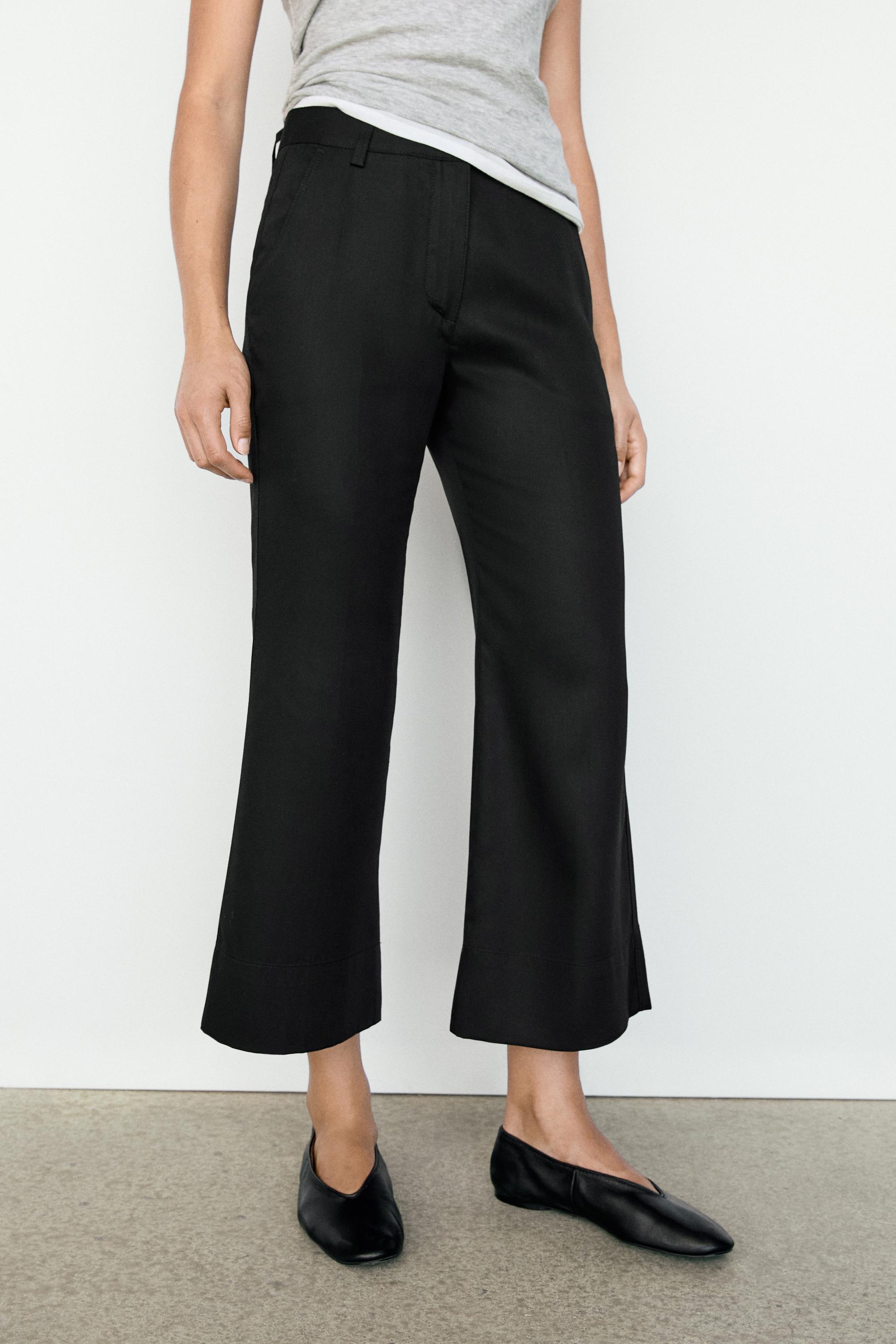 Cropped flare pants