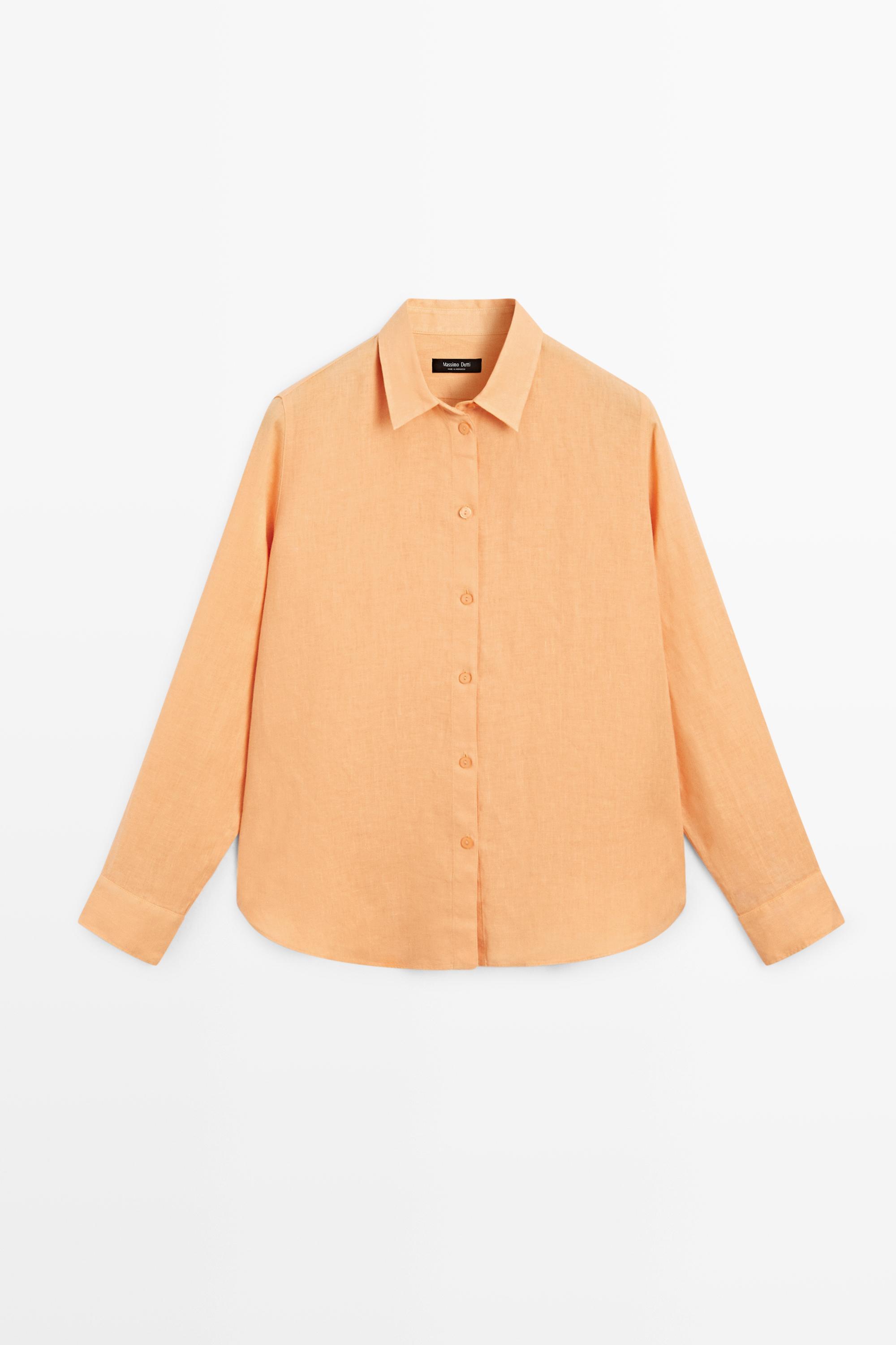 Flowing 100% linen shirt