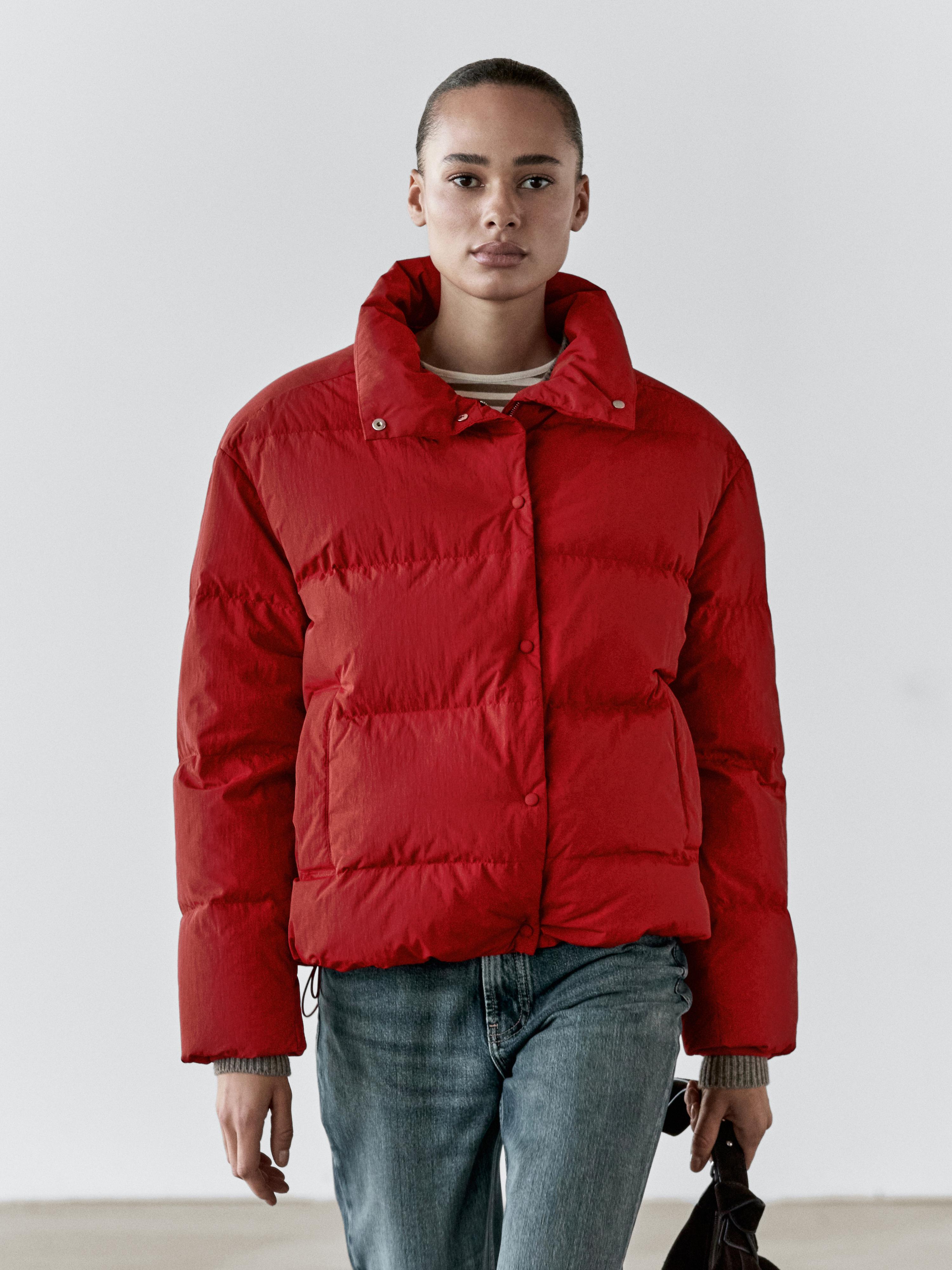 Oversize down feather jacket