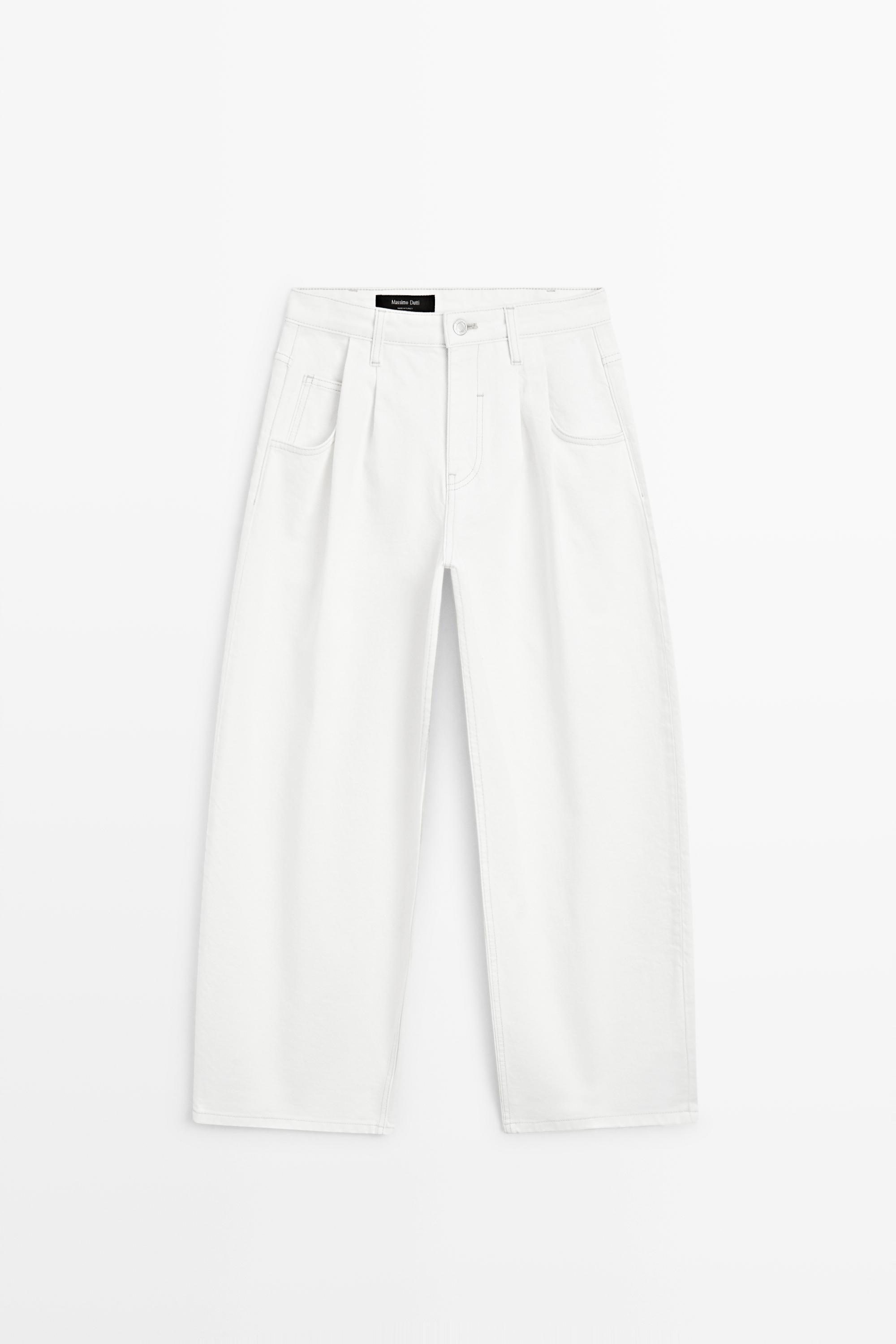 Barrel fit darted pants