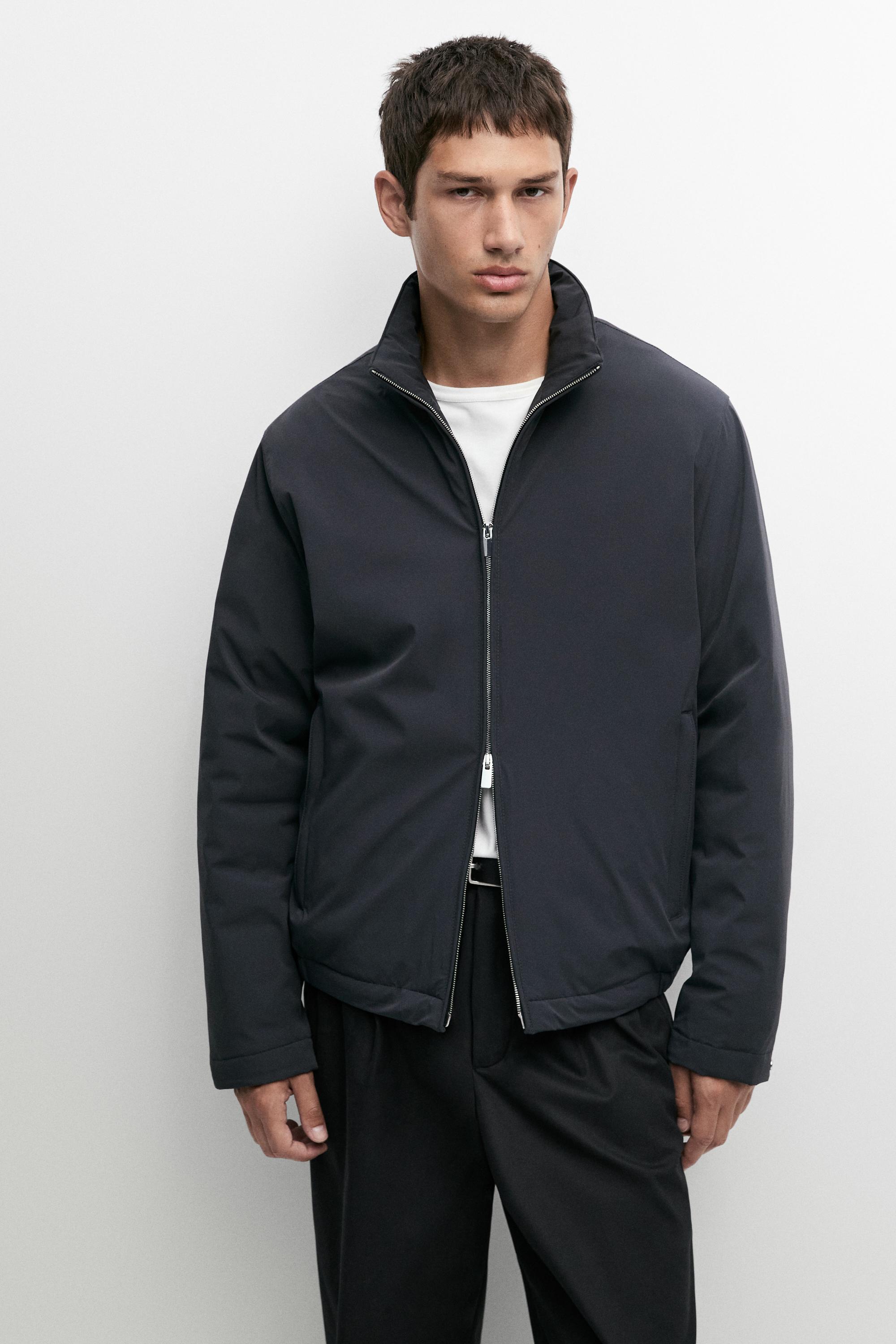 Lightweight quilted bomber jacket