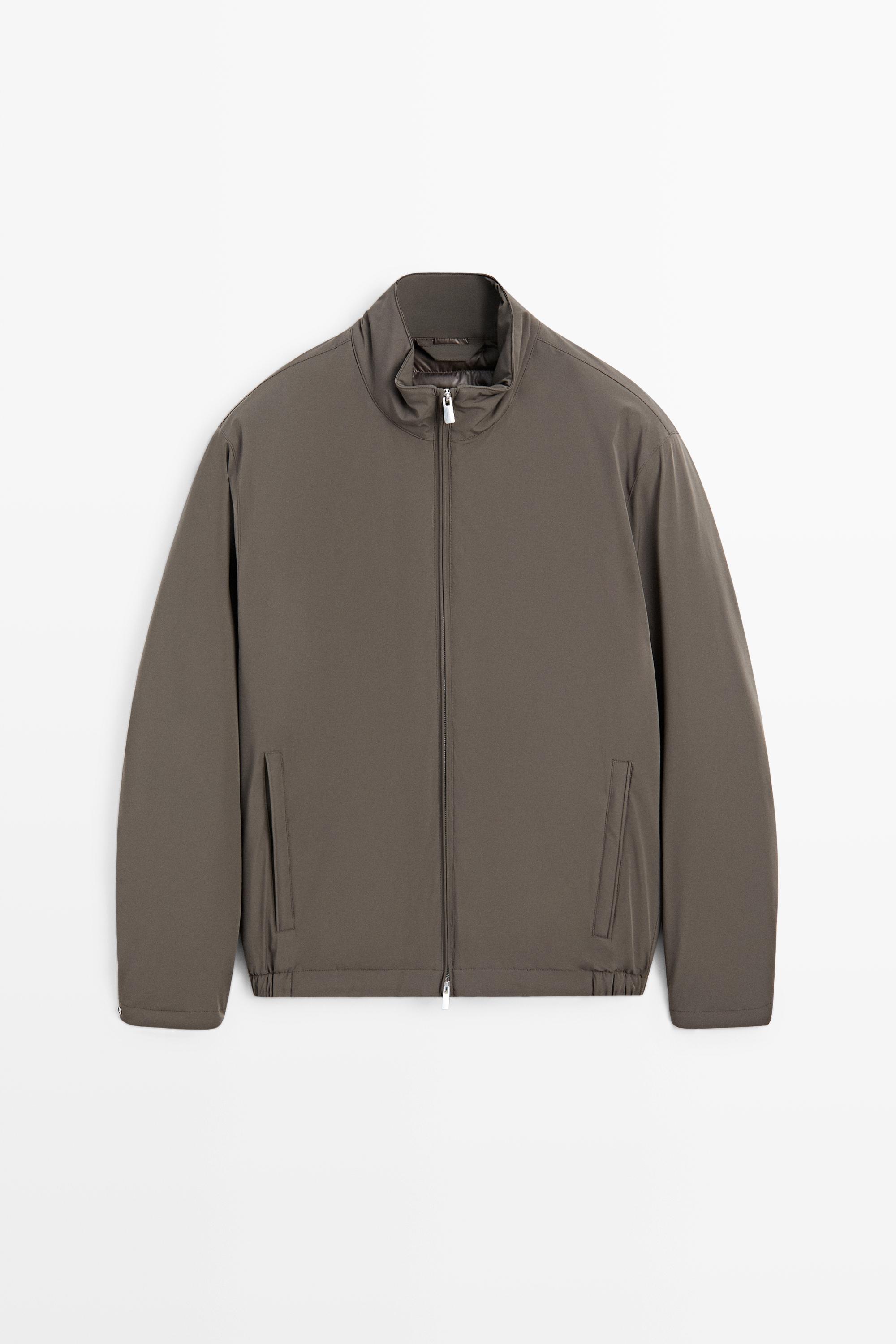 Lightweight quilted bomber jacket