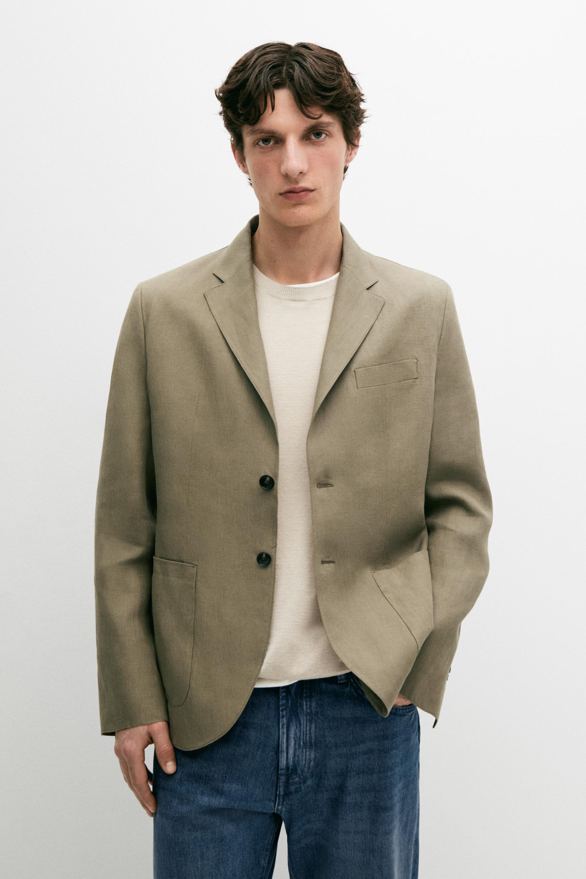 100% linen blazer