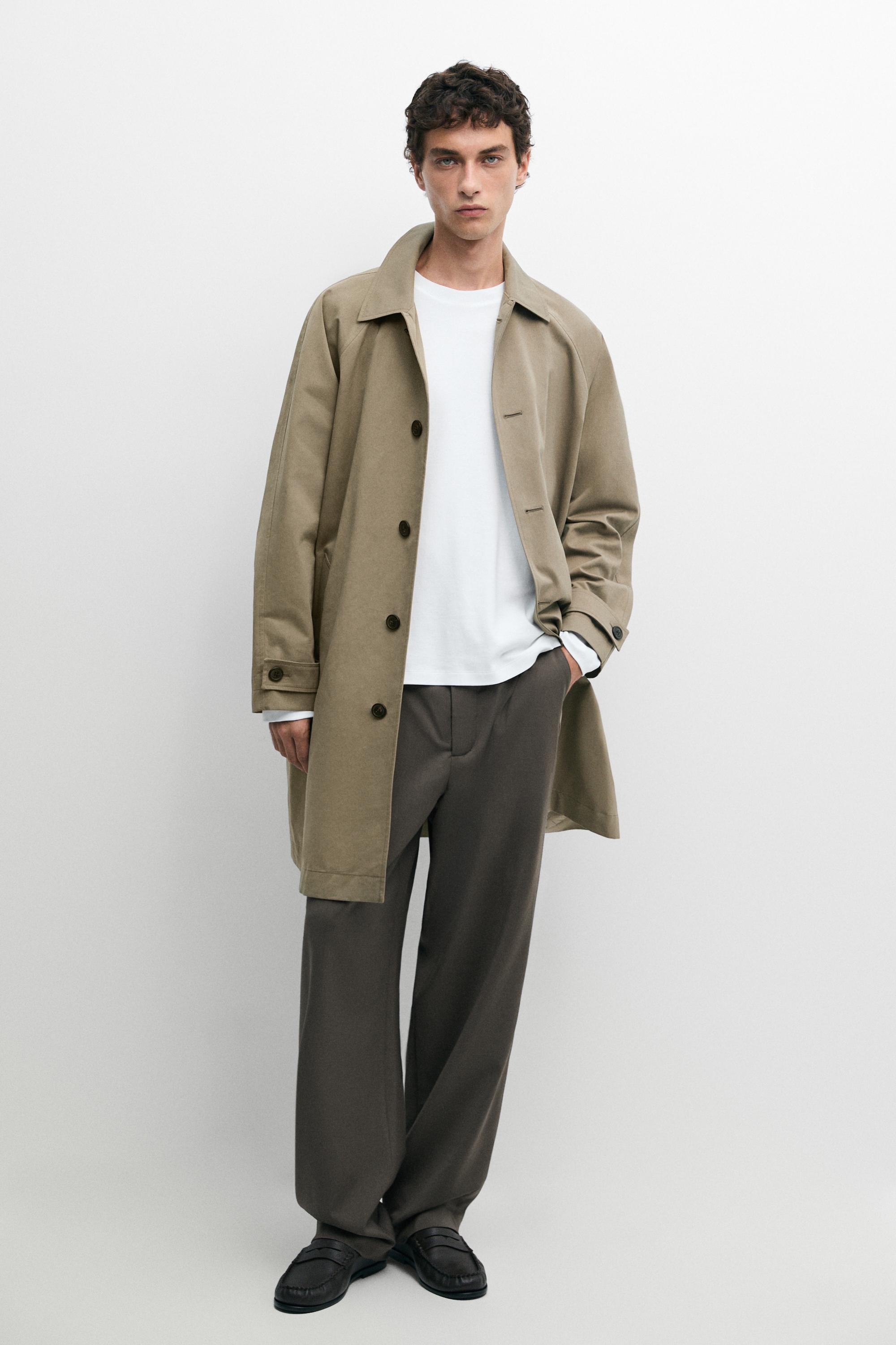 Relaxed-fit darted 100% cool wool pants