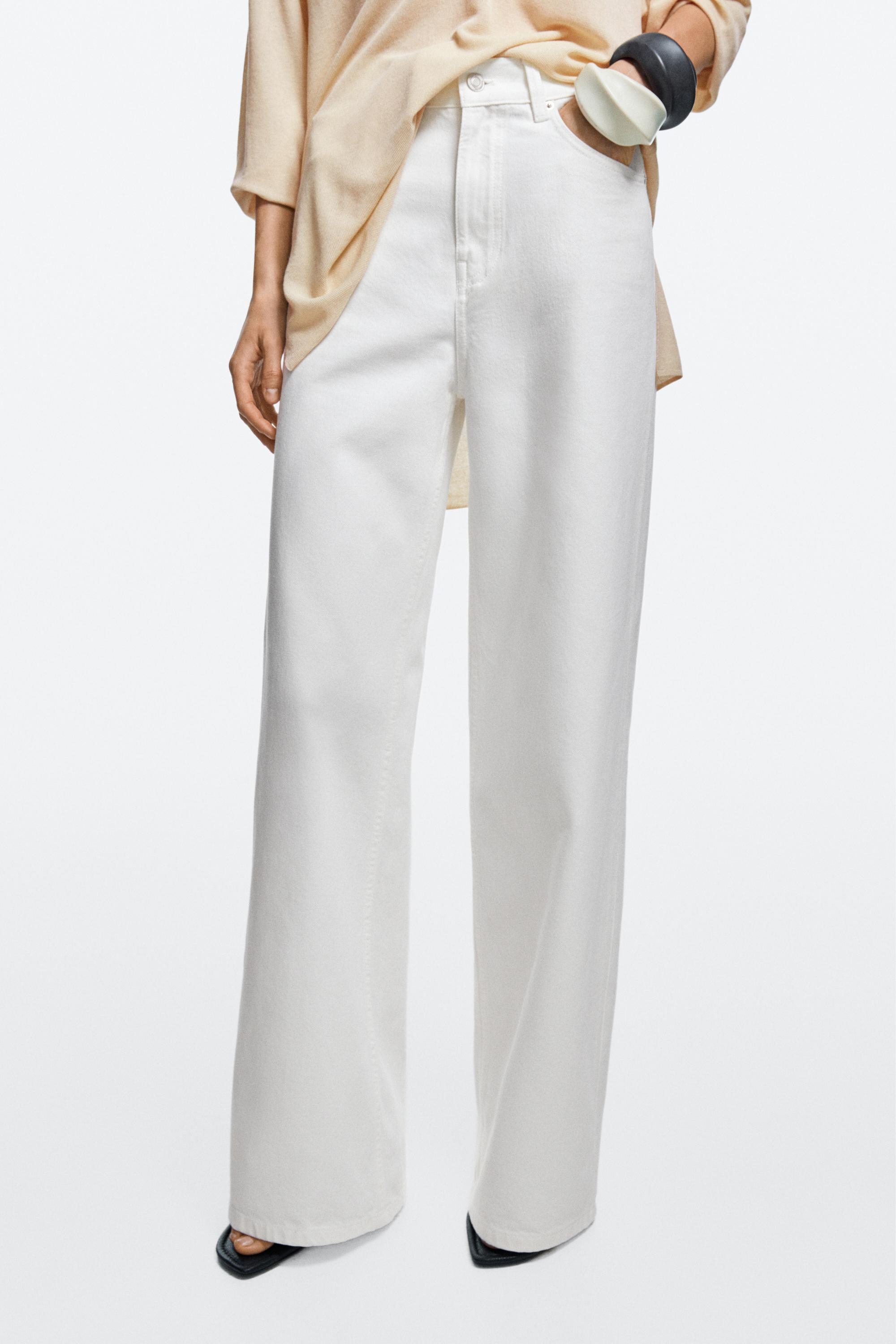 High-waist wide-leg jeans