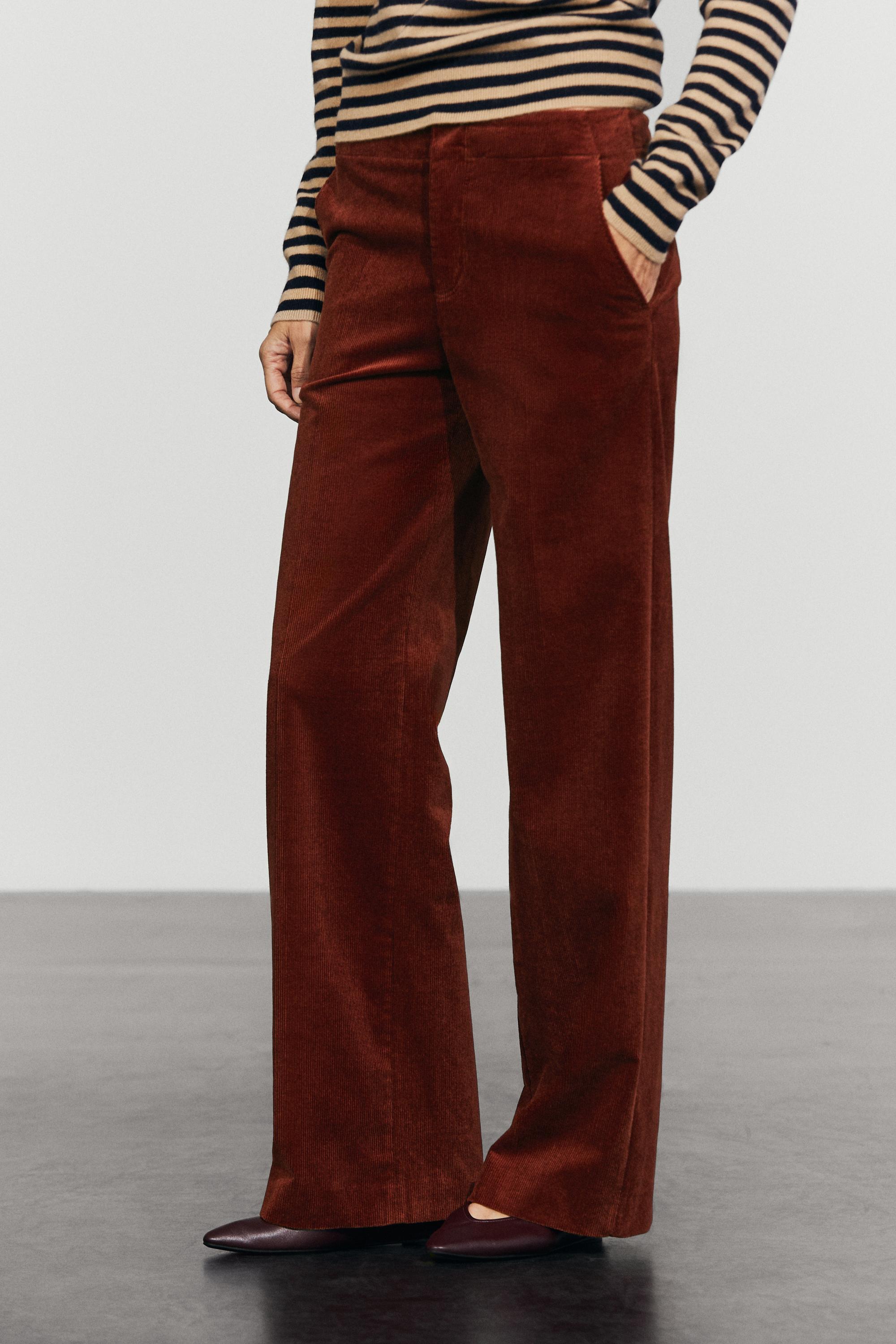 Palazzo corduroy pants