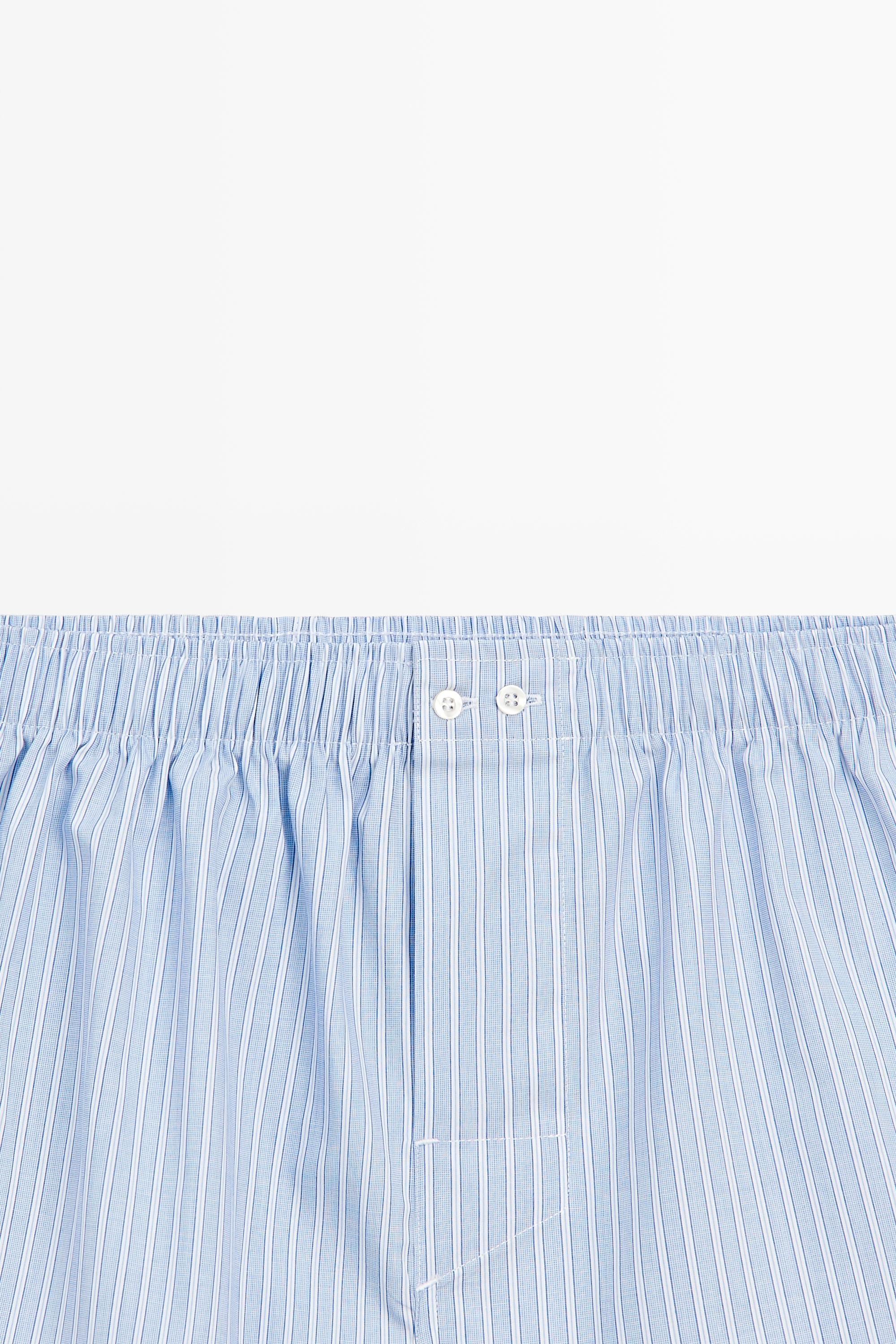 100% cotton striped boxers