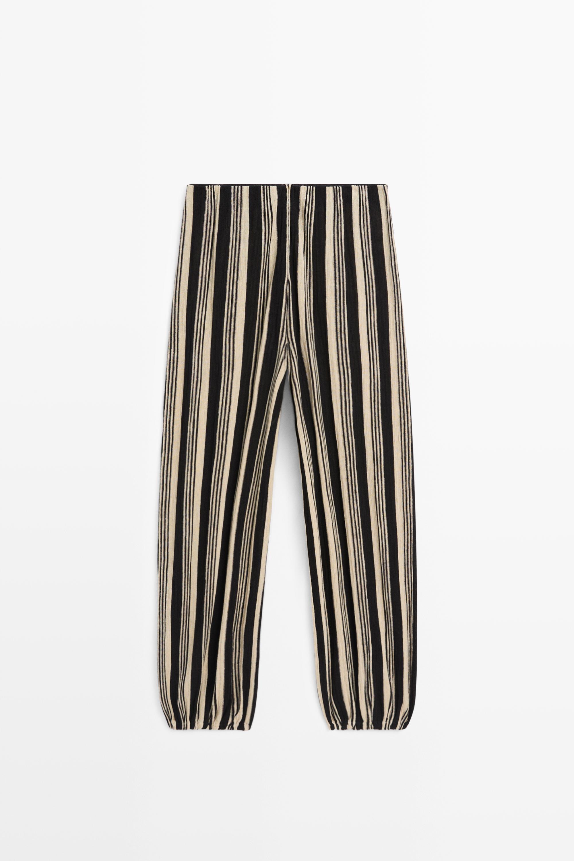 Striped sarouel co-ord pants