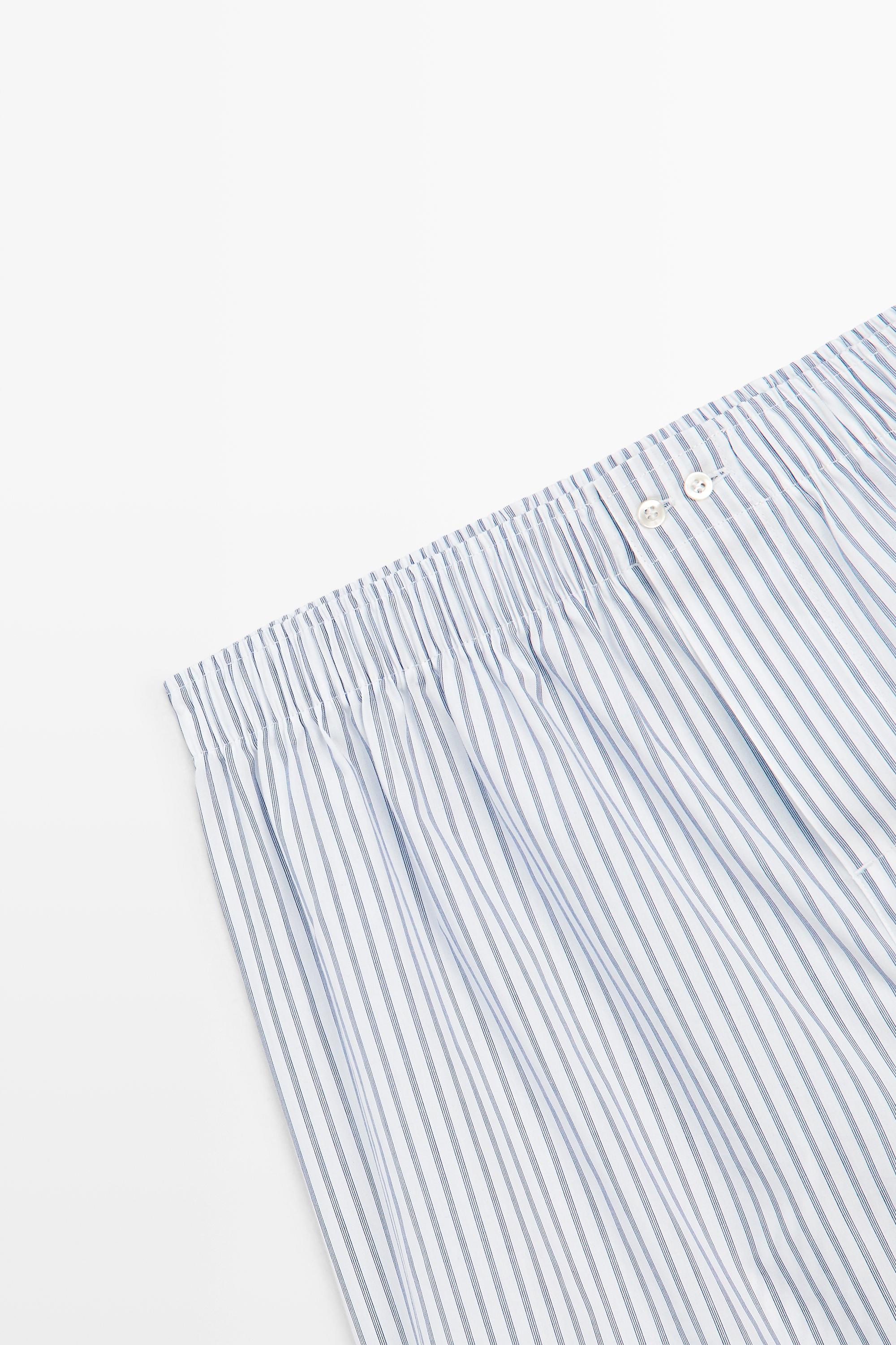 100% cotton striped boxers