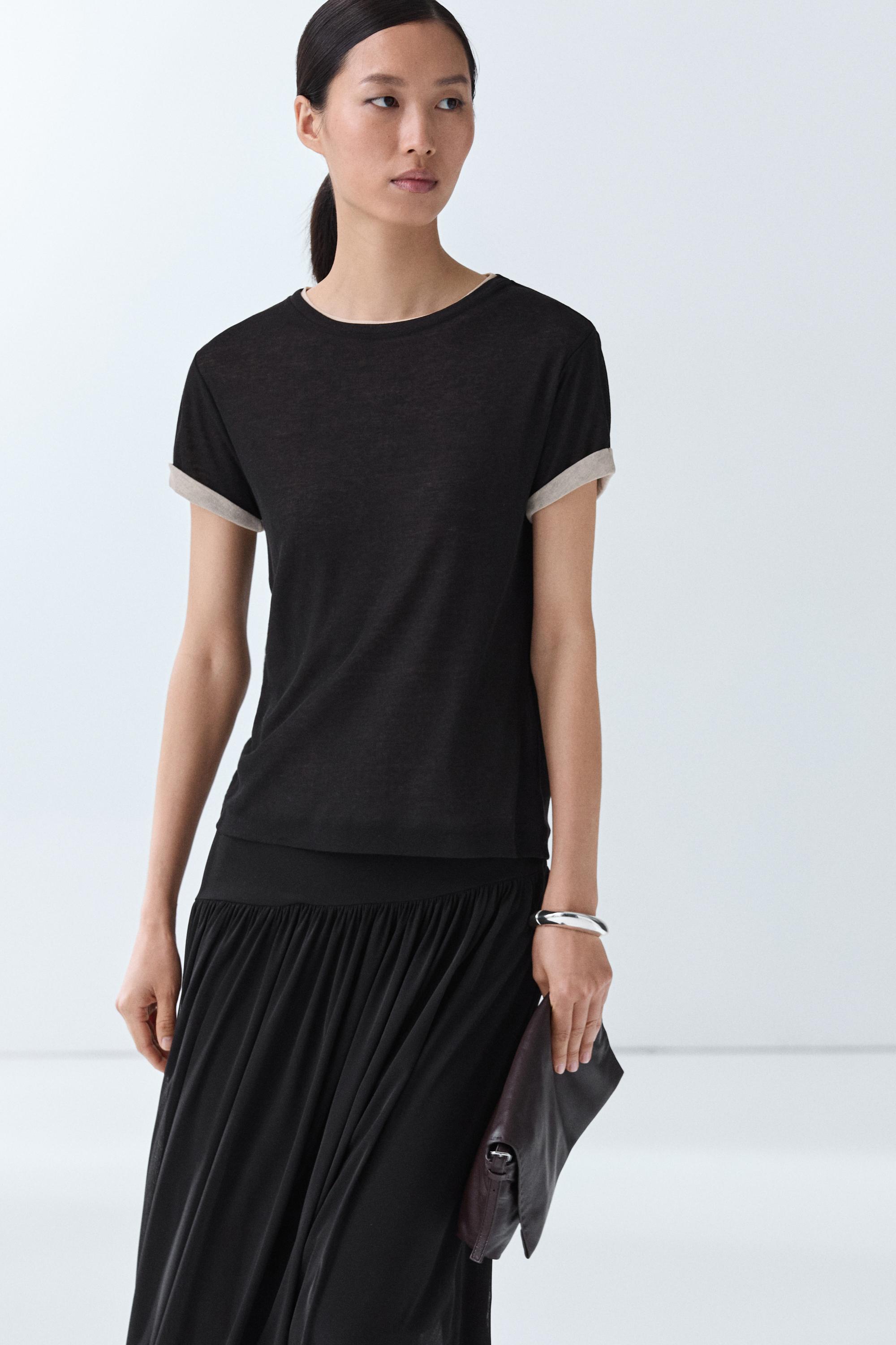 Double-layer short sleeve T-shirt