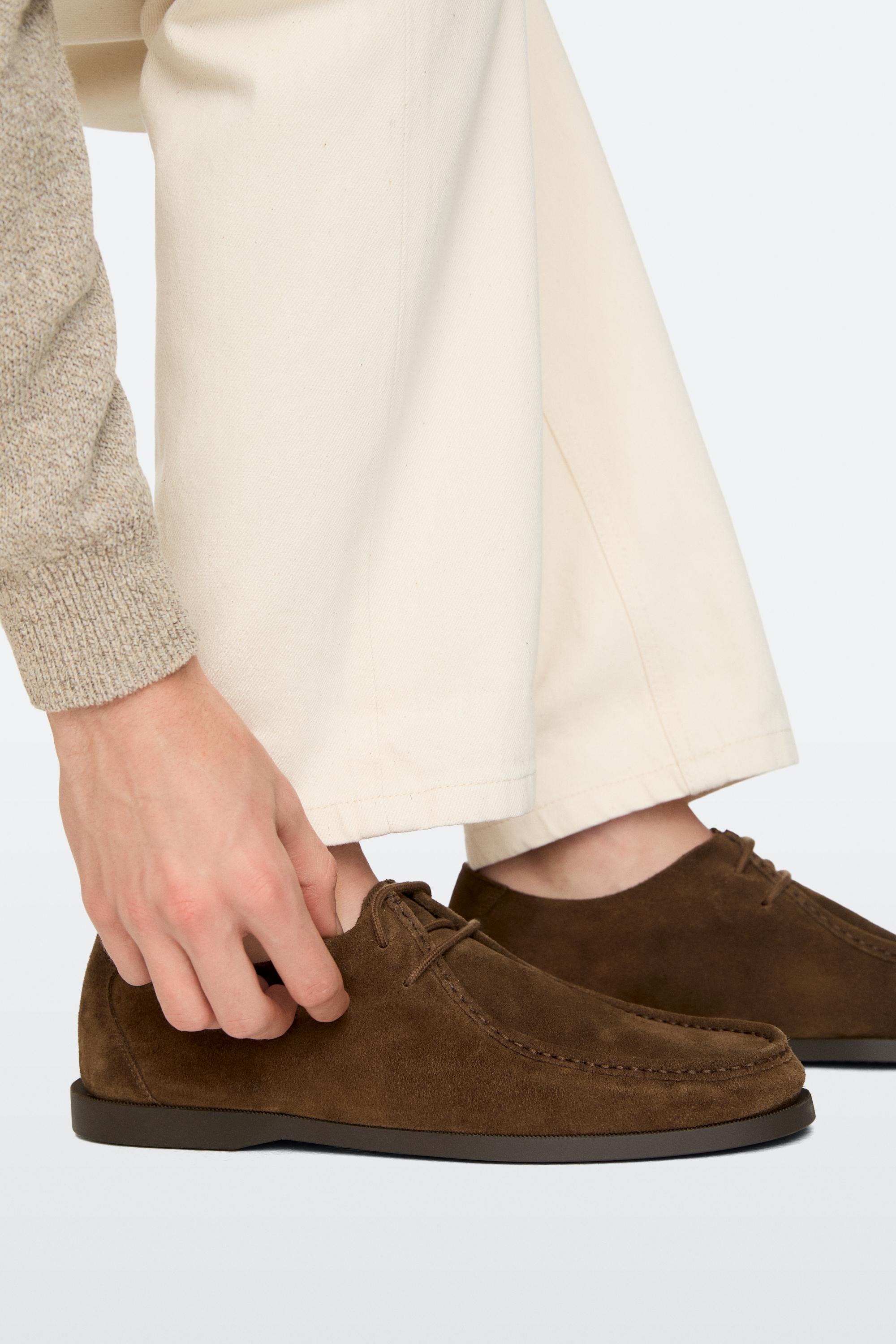Soft leather boot-style shoes