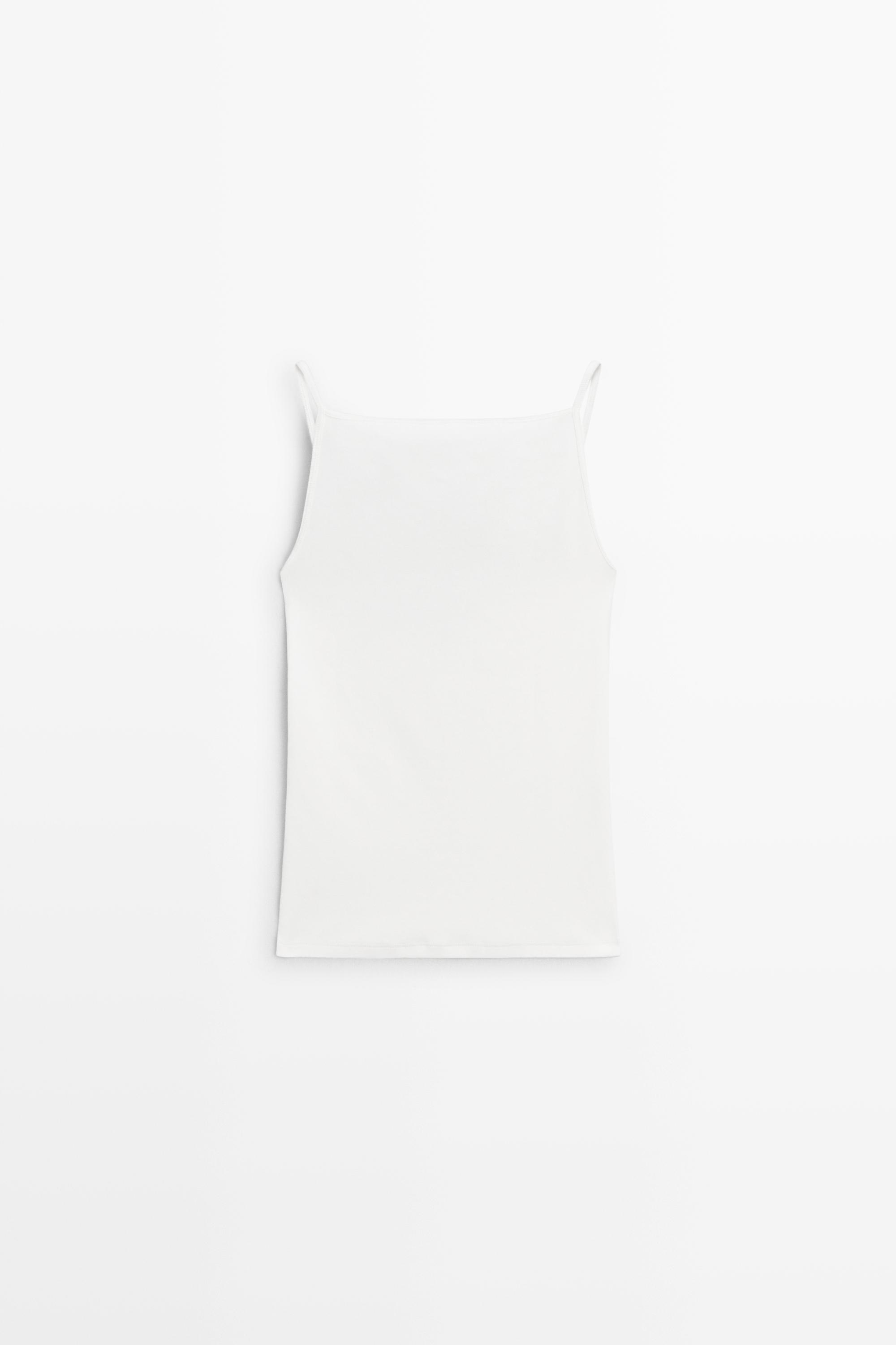 Cotton blend camisole top