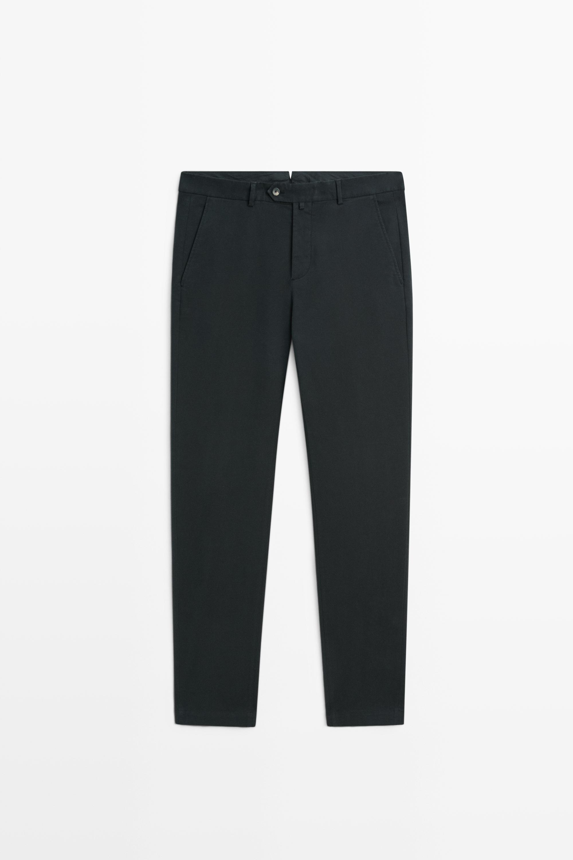 100% cotton slim fit pants