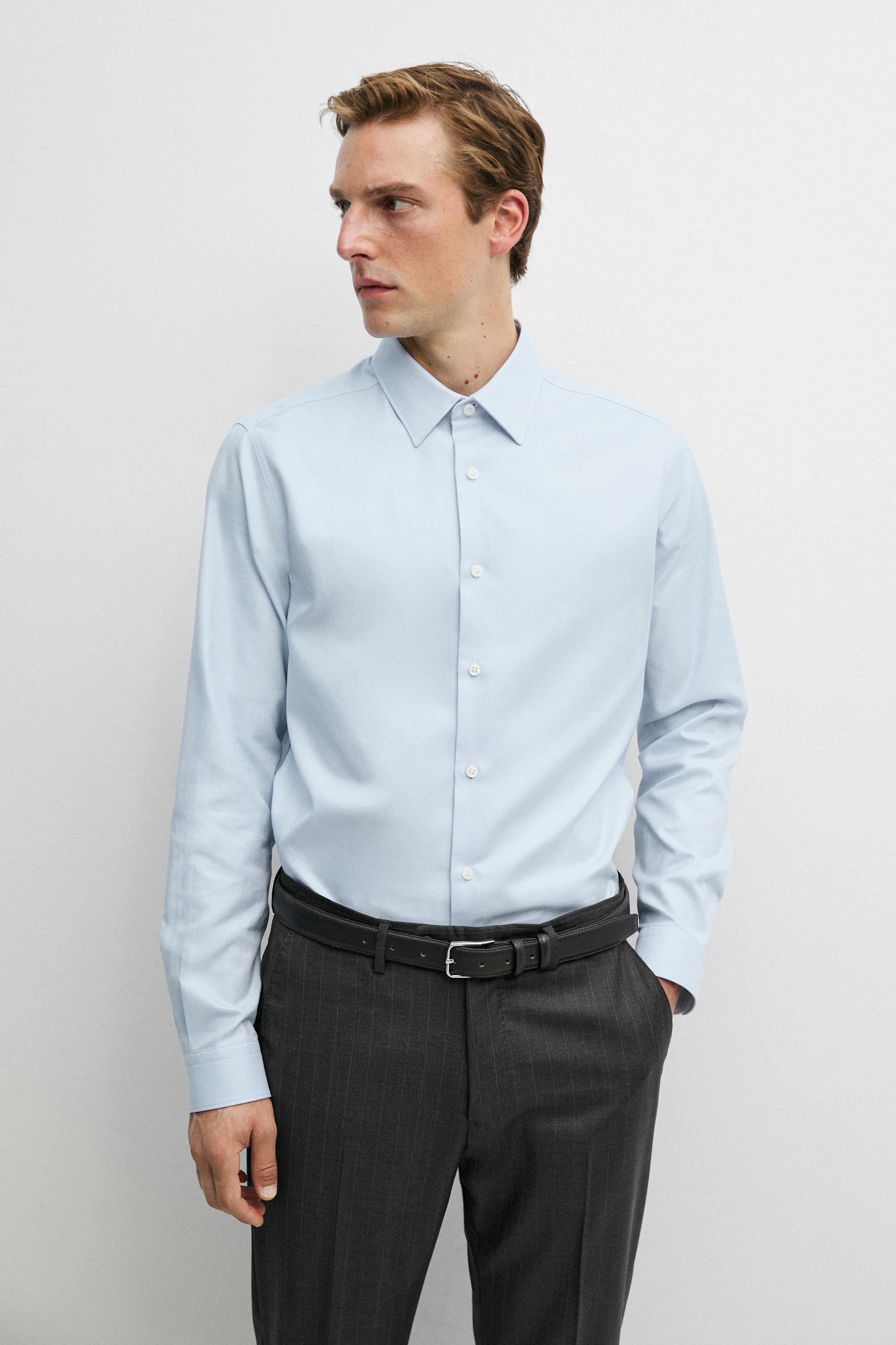 Slim fit 100% cotton Oxford shirt