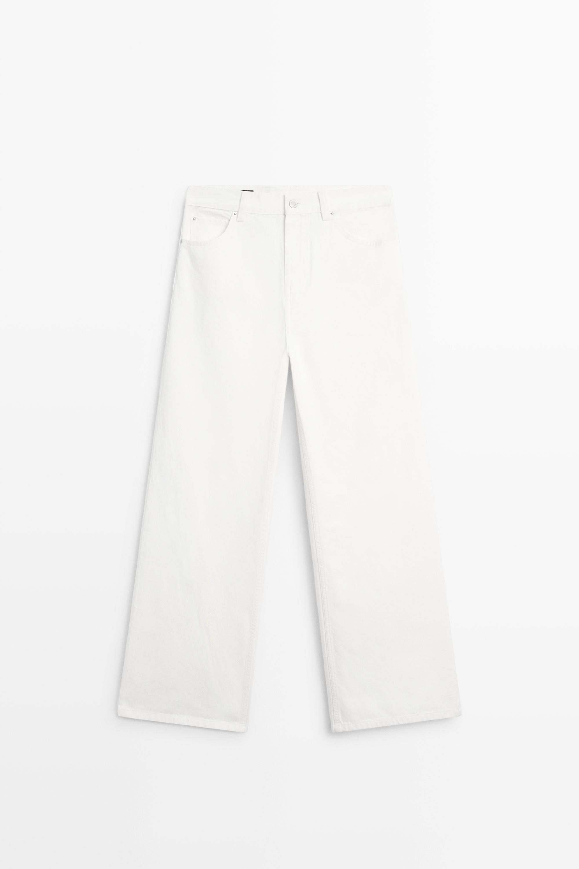 High-waist wide-leg jeans