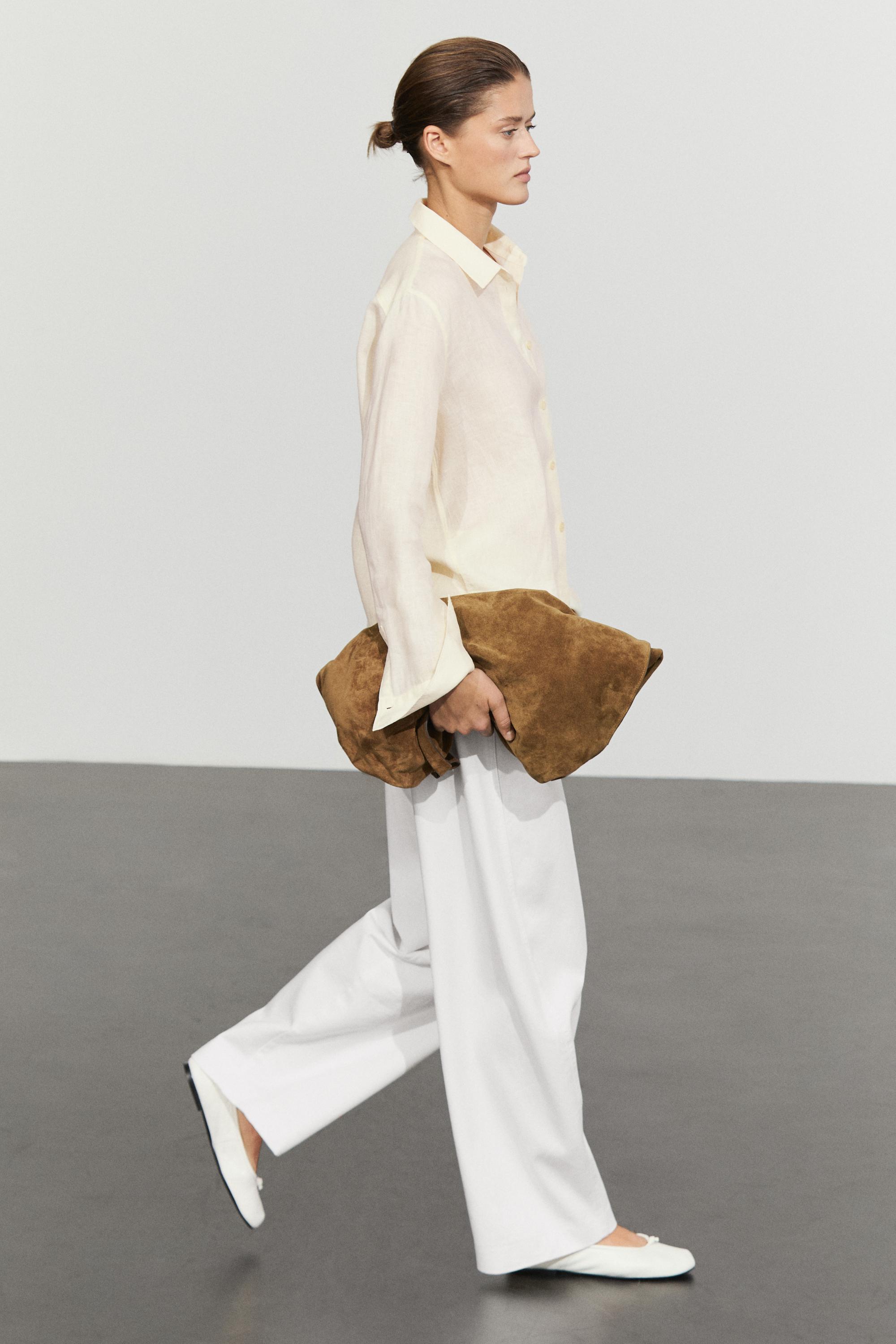 Flowing 100% linen shirt