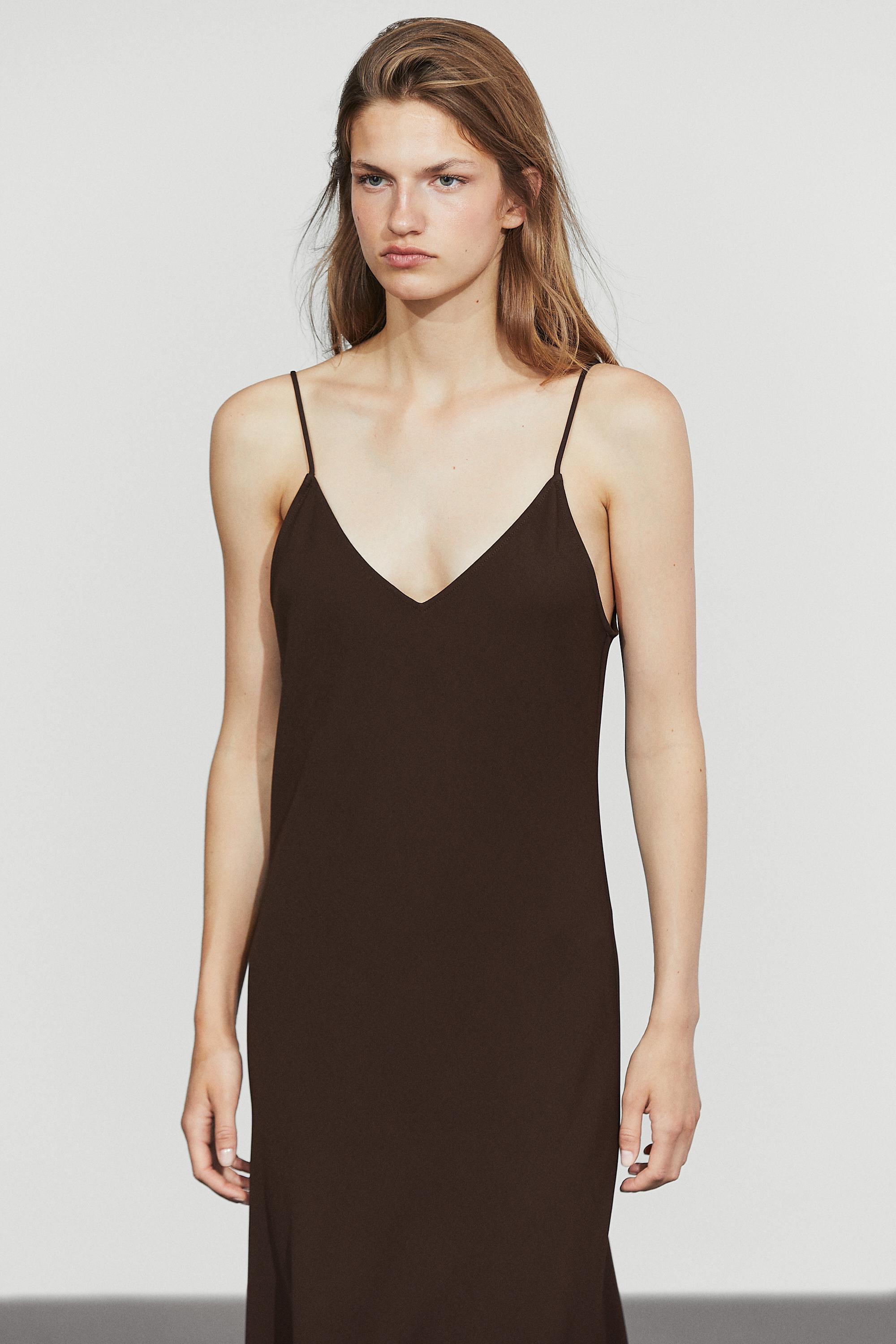 Flowing spaghetti strap midi dress