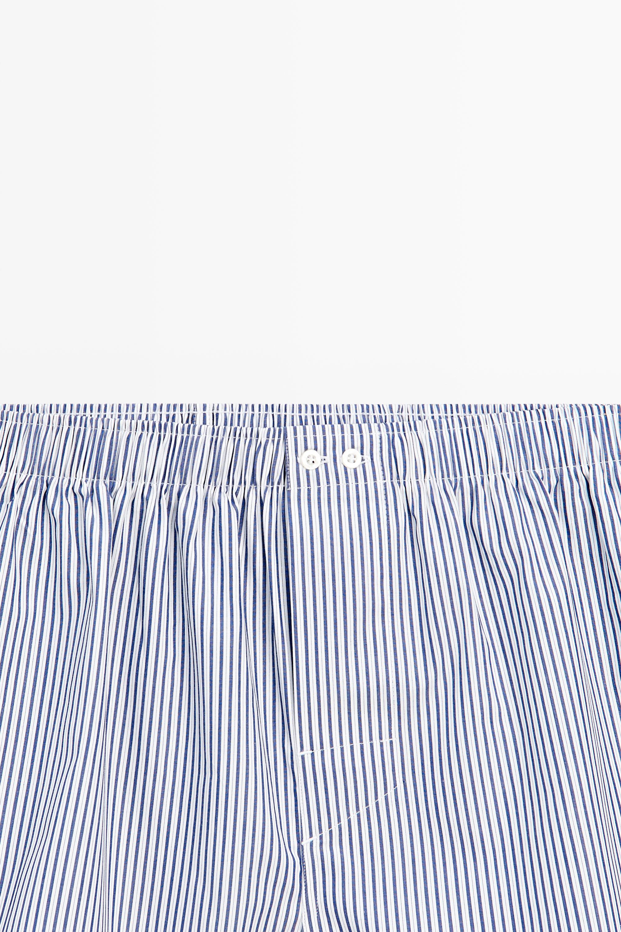 100% cotton striped boxers