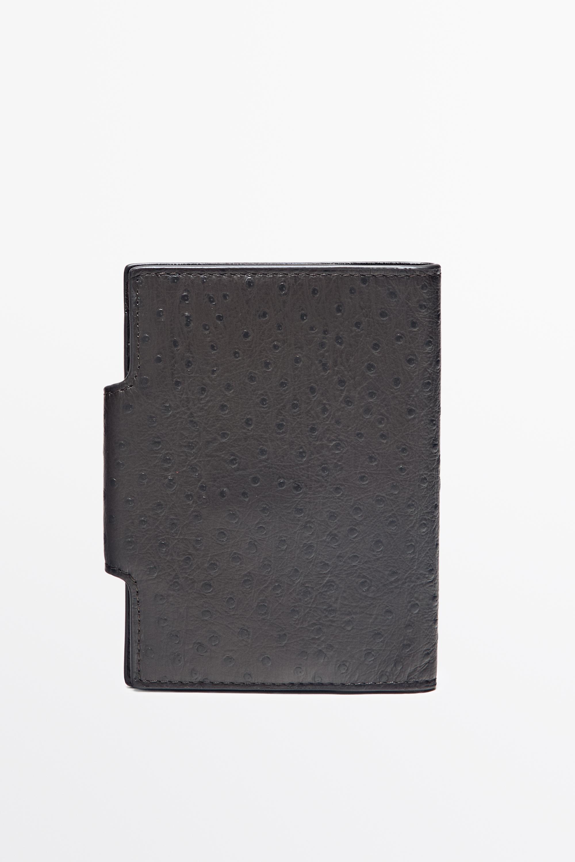 Textured leather passport holder