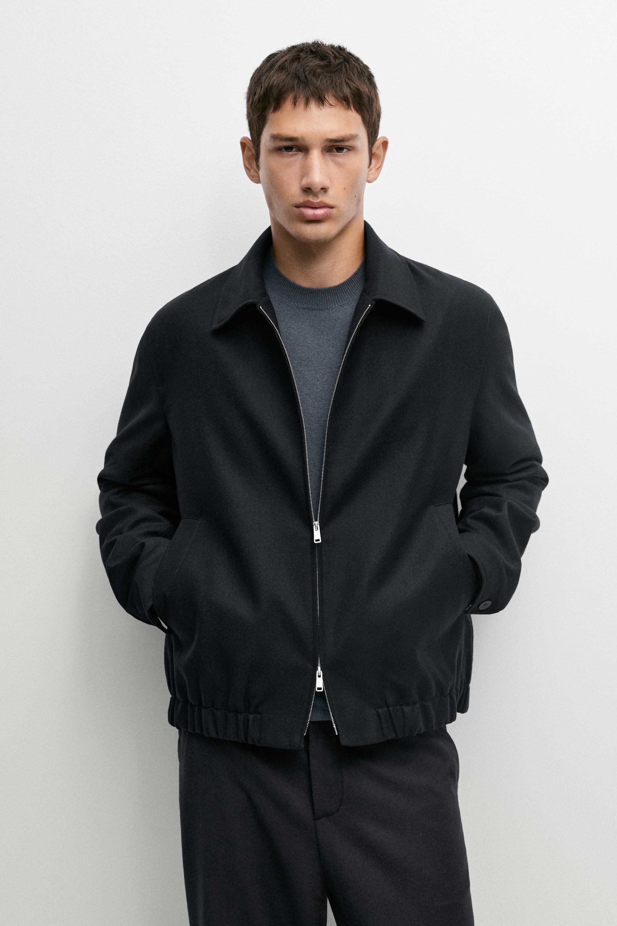 100% wool bomber jacket