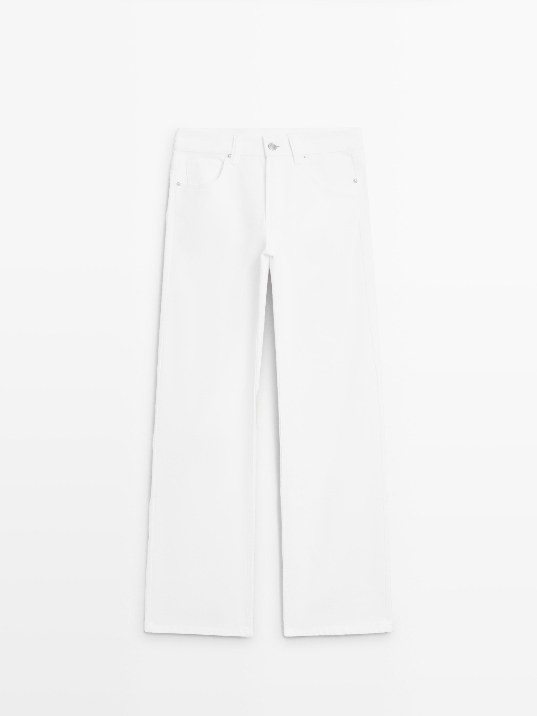 High-waist wide-leg jeans