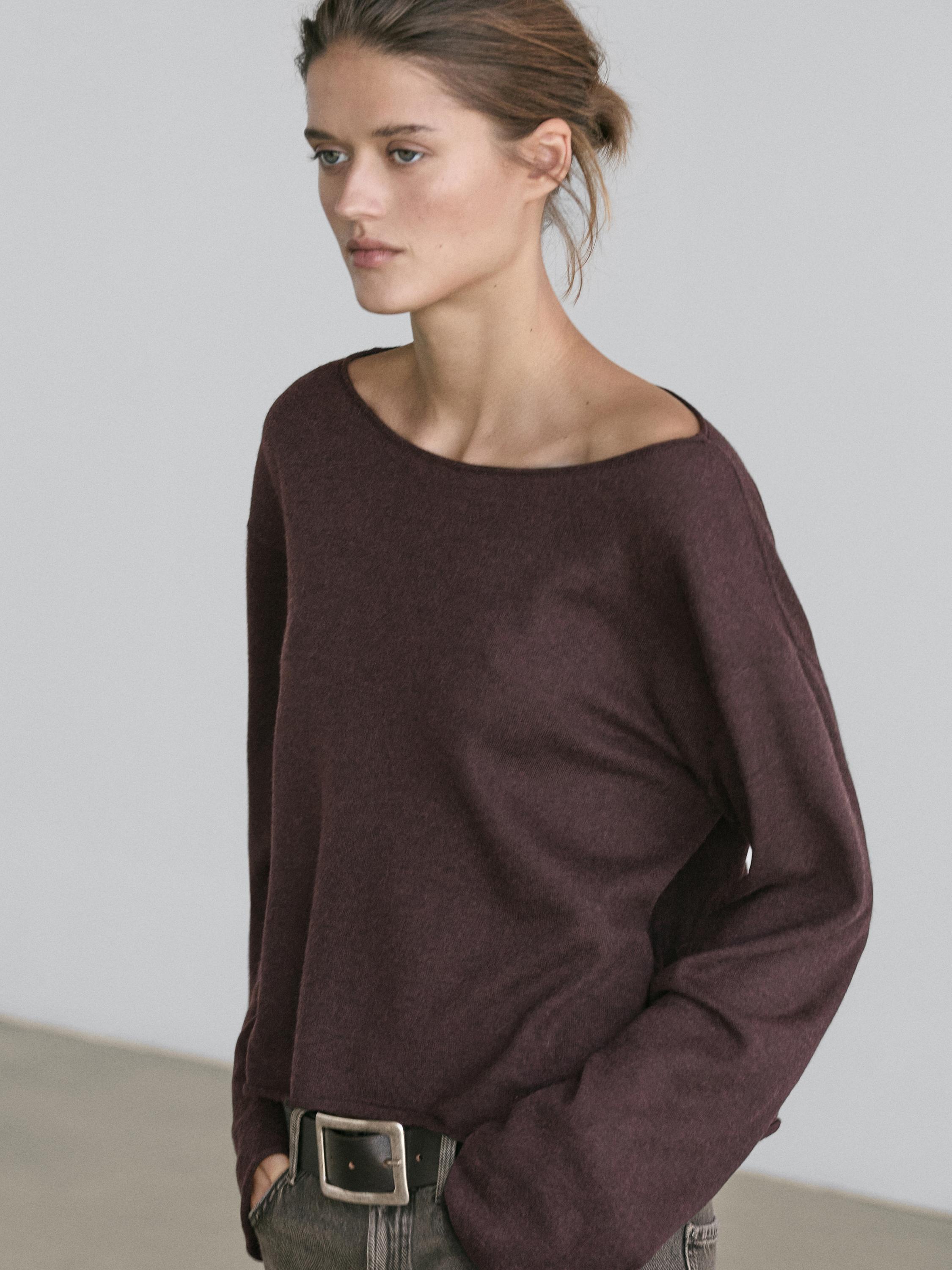 100% wool knit sweater