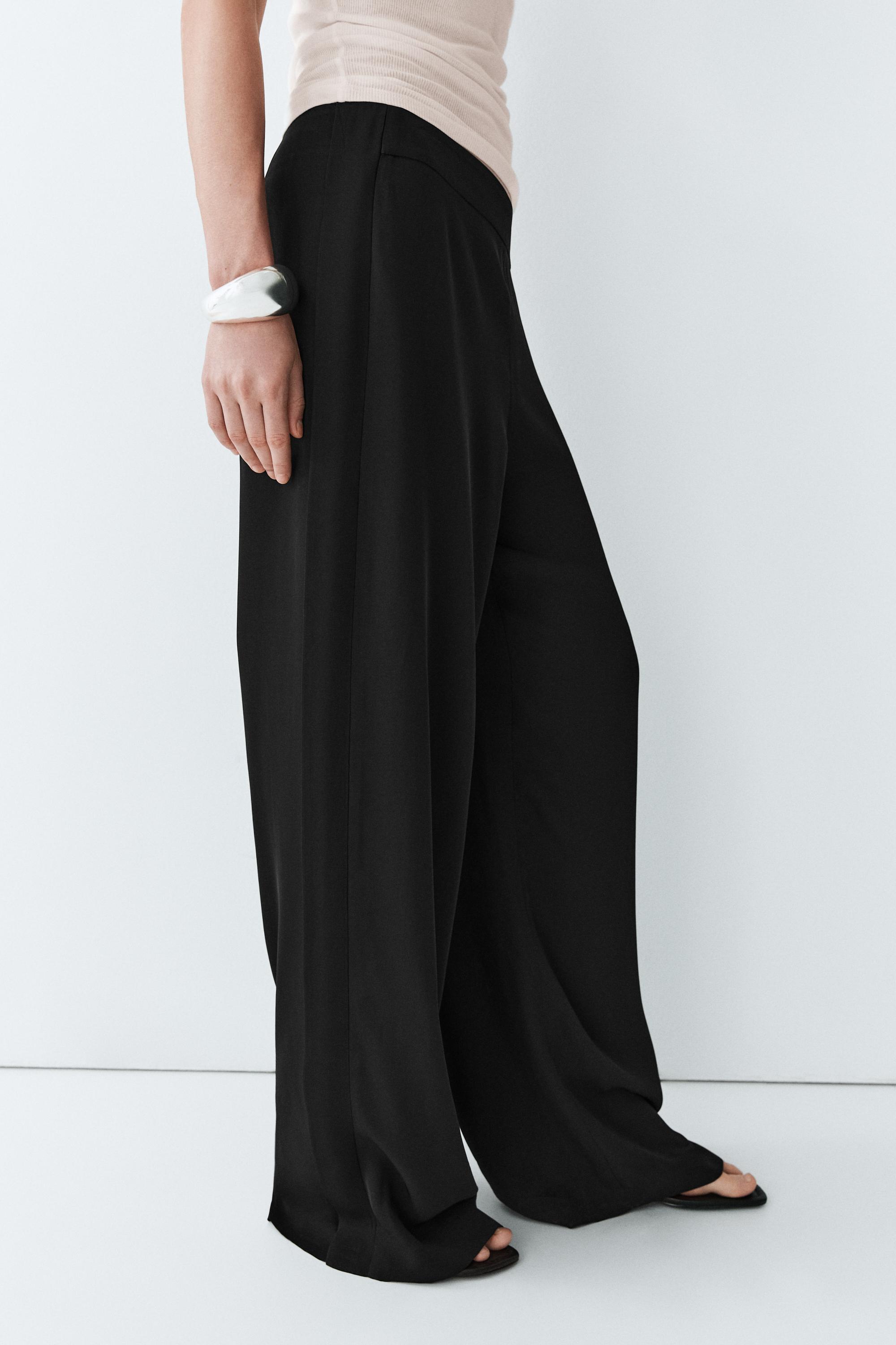 Straight-leg flowing pants